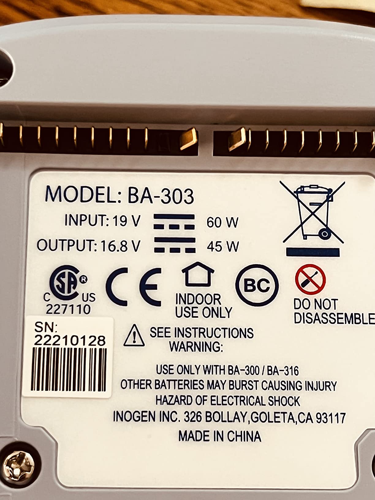 Inogen One G3 External Battery Charger - Lightweight and Portable Charging Accessory customer photo 1