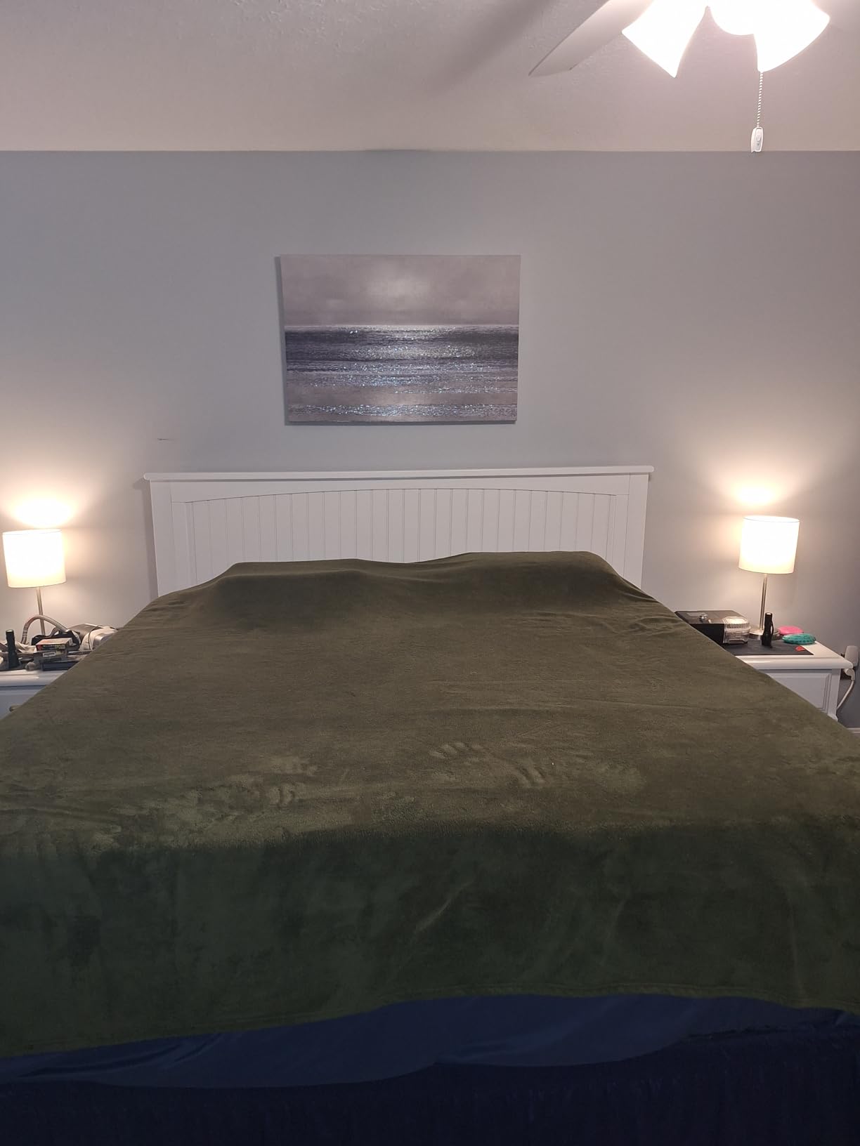 AFI, Nantucket Queen Solid Wood Panel Headboard, White customer photo 2