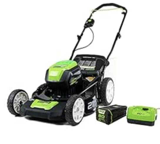 Greenworks 80V 21 in Push Lawn Mower, 4.0 Ah Battery and Charger customer photo 1