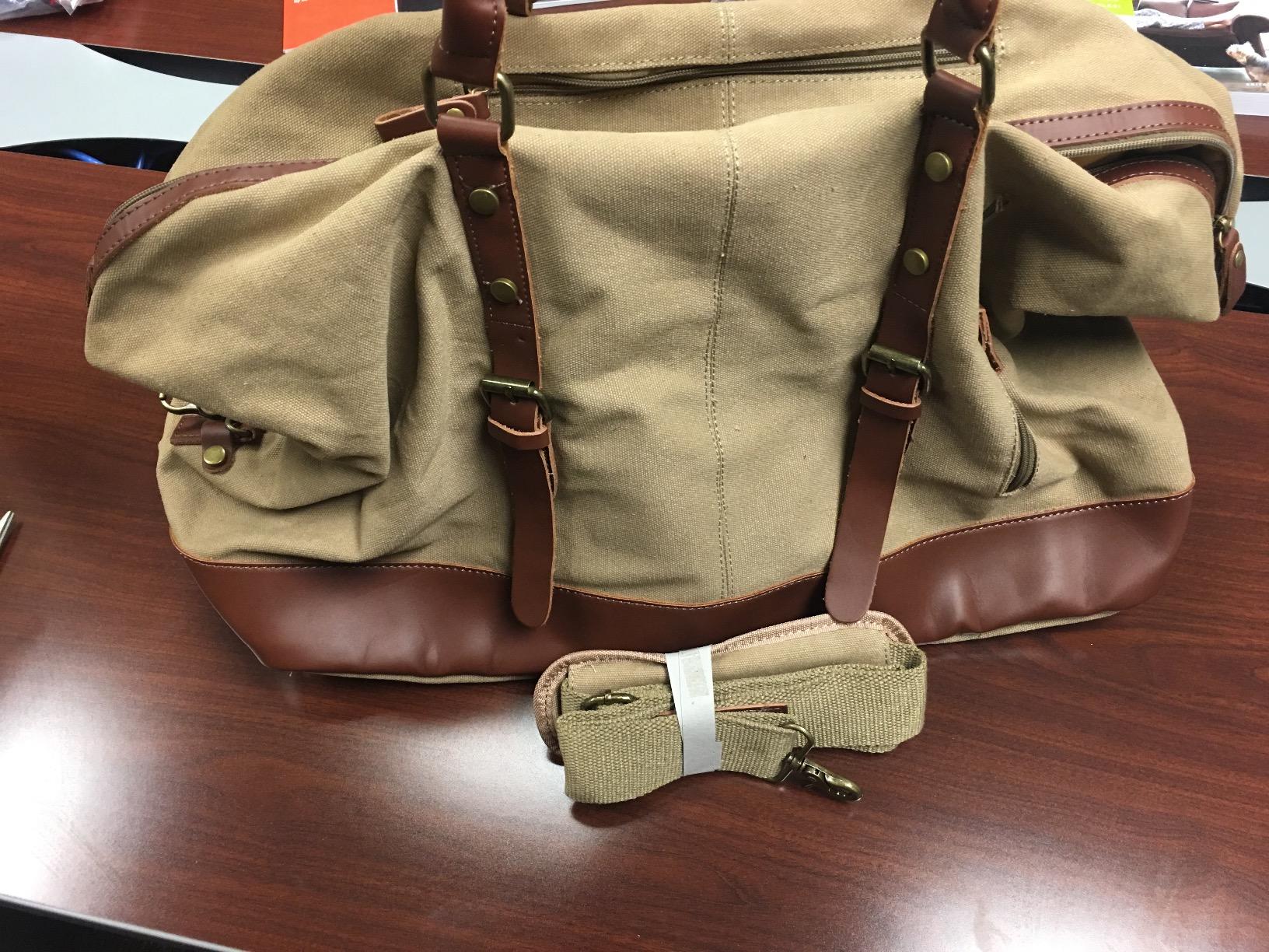 Vintage Canvas Duffle Bag - Classic Weekender Travel Duffel customer photo 2