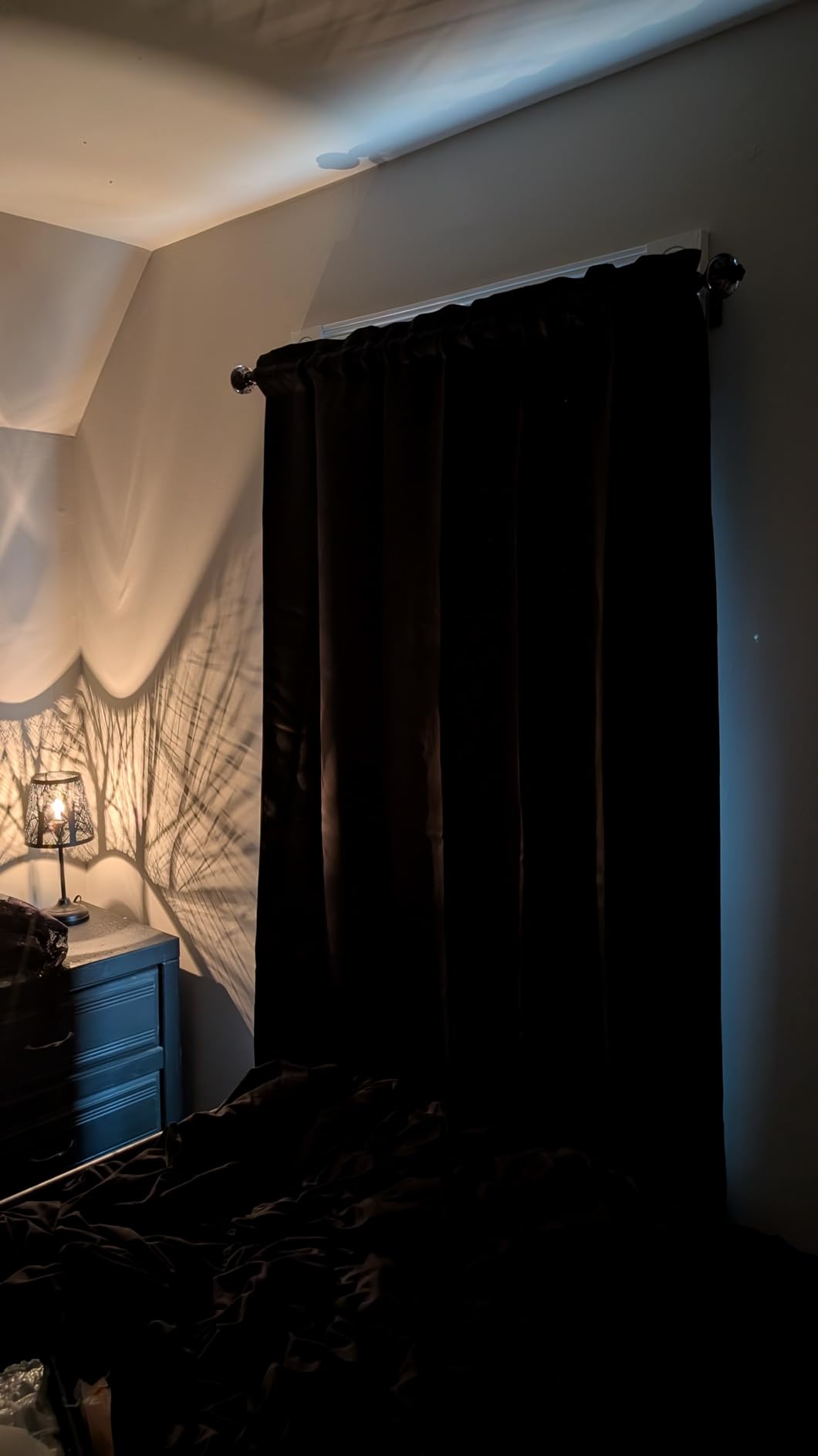 Deconovo Blackout Curtains for Bedroom, Thermal Insulated Room Darkening Rod Pocket Window Drapes, Black, 42W x 63L Inch, Pack of 2 for Living Room & Nursery Privacy Panels customer photo 1