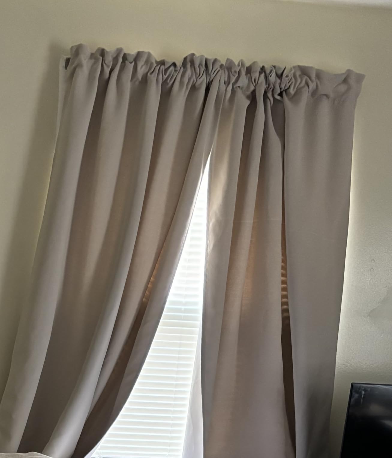 Deconovo Blackout Curtains for Bedroom, Thermal Insulated Room Darkening Rod Pocket Window Drapes, Black, 42W x 63L Inch, Pack of 2 for Living Room & Nursery Privacy Panels customer photo 2