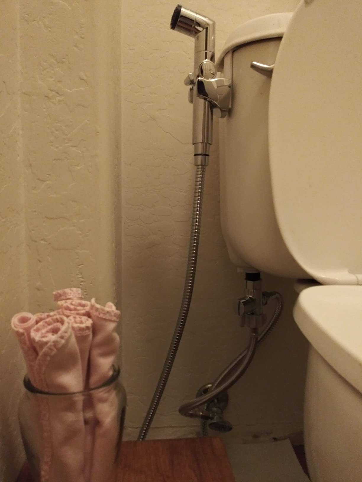 Bio Bidet A1 Handheld Bidet Sprayer for Toilet, Adjustable Water Pressure, Dual Spray, Stainless Steel Hose customer photo 1