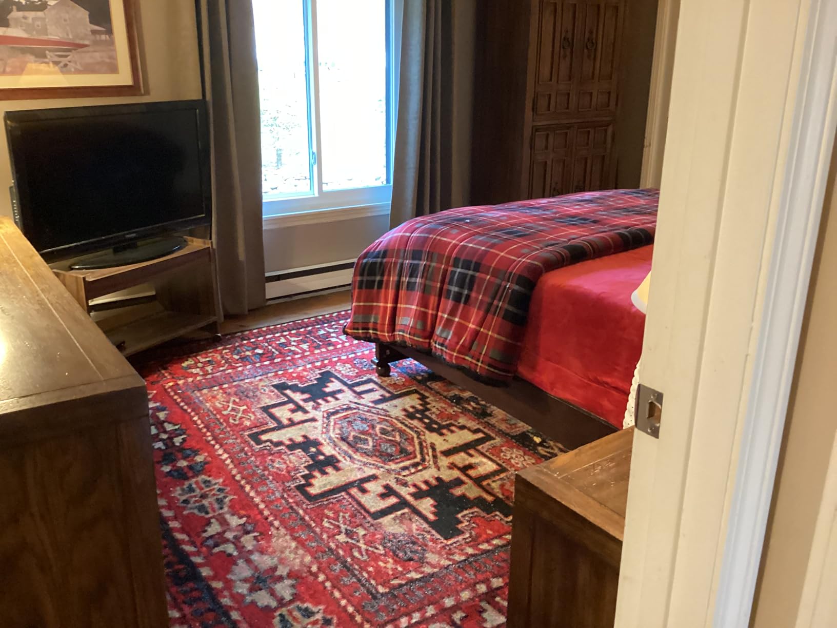 SAFAVIEH Vintage Hamadan Collection 9x12 Area Rug - Red & Multi, Oriental Traditional Persian Design customer photo 1