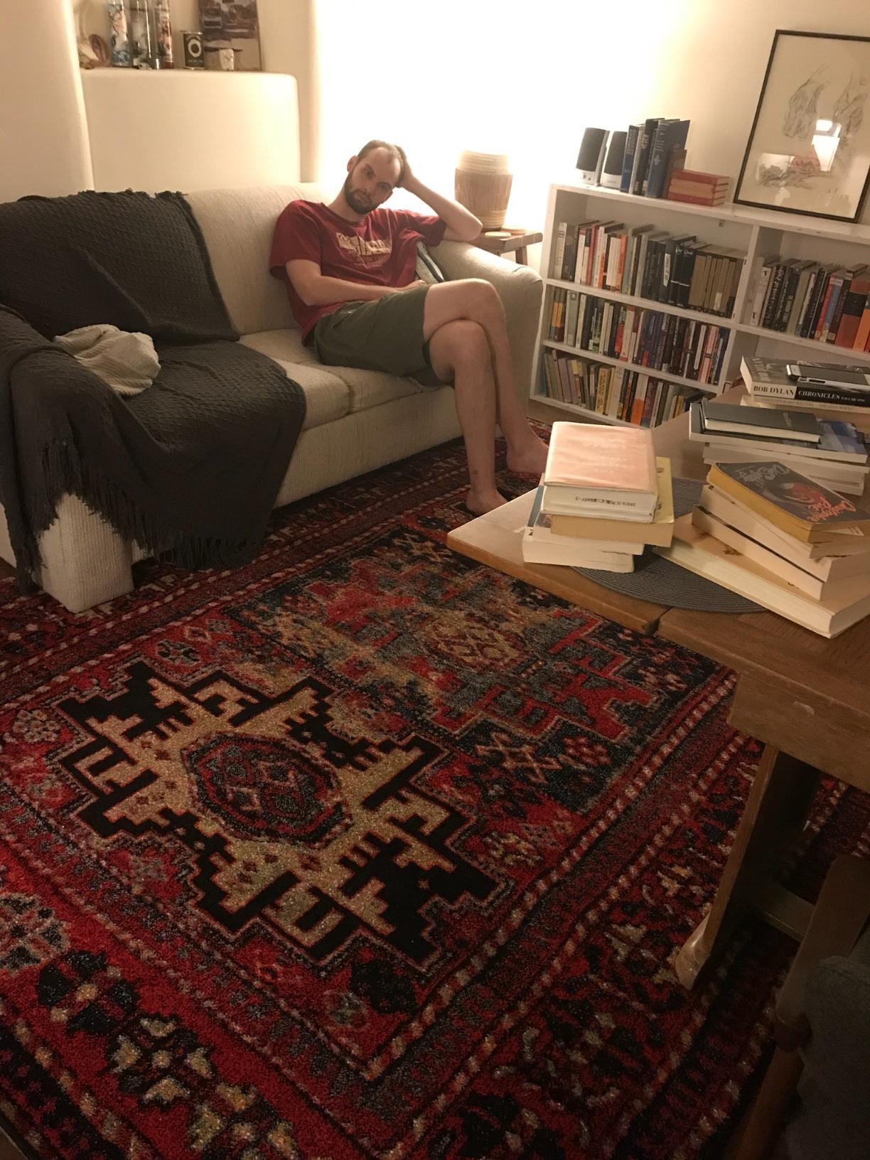 SAFAVIEH Vintage Hamadan Collection 9x12 Area Rug - Red & Multi, Oriental Traditional Persian Design customer photo 2