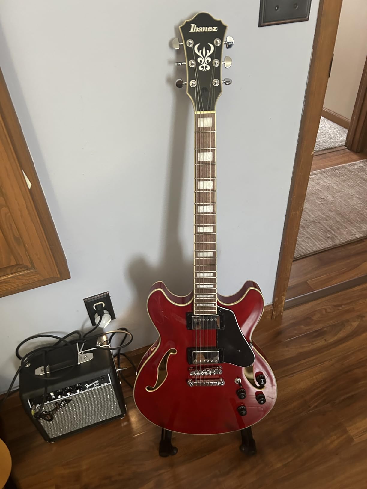 Ibanez Artcore AS73 Semi-Hollowbody Electric Guitar - Transparent Cherry Red customer photo 1