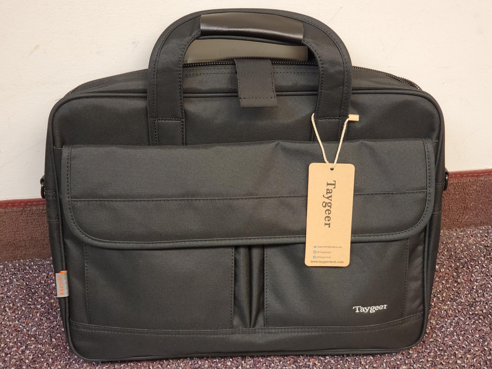 Taygeer Laptop Bag 15.6 Inch, Business Briefcase Gifts for Men Women, Black | Water Resistant, Messenger Shoulder Bag with Strap, Carry On Premium Attache Case for Notebook/Computer, for Office Work customer photo 2
