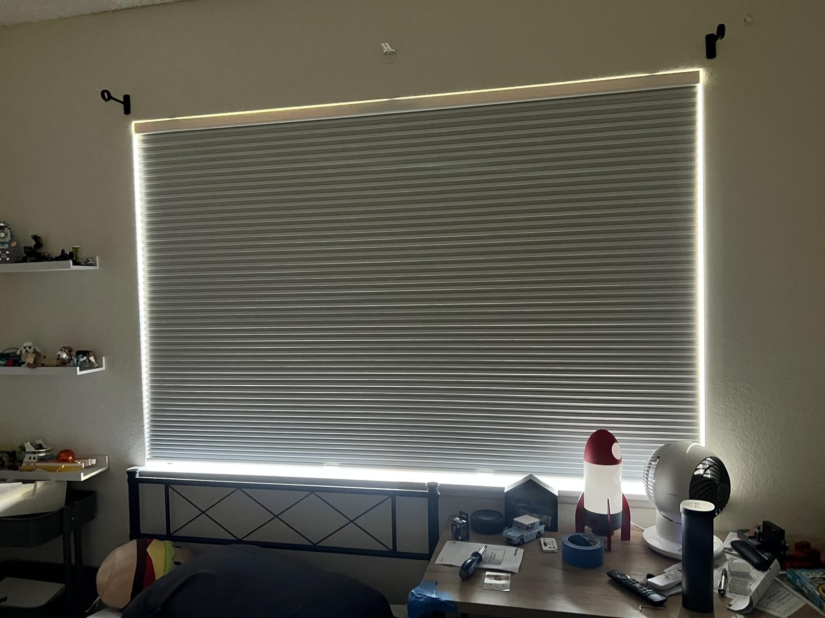 CHICOLOGY Cordless Cellular Shades, Room Darkening, Evening Mist, 46x48 | R-3 Insulated, Room Darkening, Water Resistant, Cordless Child Safe, True to Size, Bedroom, Bathroom, Kitchen, Living Room customer photo 2