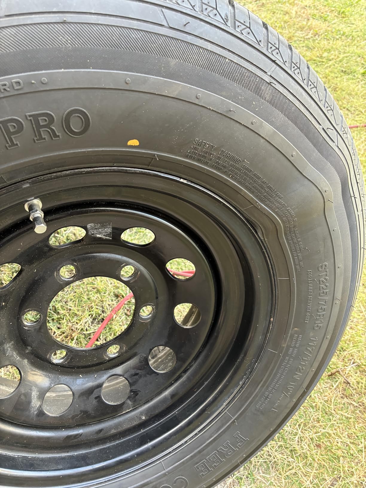 FREE COUNTRY Trailer Tire ST225/75R15 Radial 10PR LR E 117N w/Scuff Guard customer photo 1