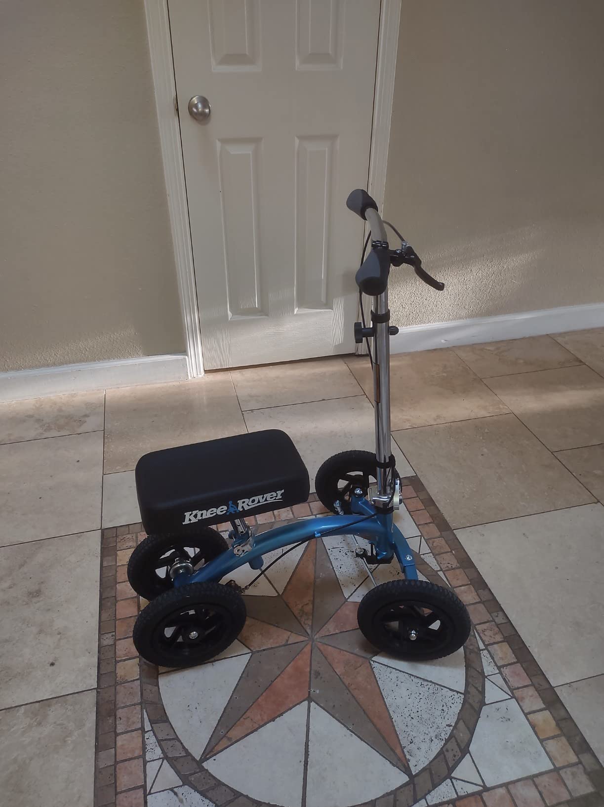 KneeRover Quad HC All Terrain Knee Scooter with Flat Free Wheels for Adults and Kids - Foot Surgery Knee Walker for Broken Ankle Foot Injuries Recovery - Best Knee Crutch Alternative (Matte Black) | Flat Free Wheels, For Adults and Kids, Foot Surgery Recovery, Broken Ankle Foot Injuries, Knee Crutch Alternative customer photo 2