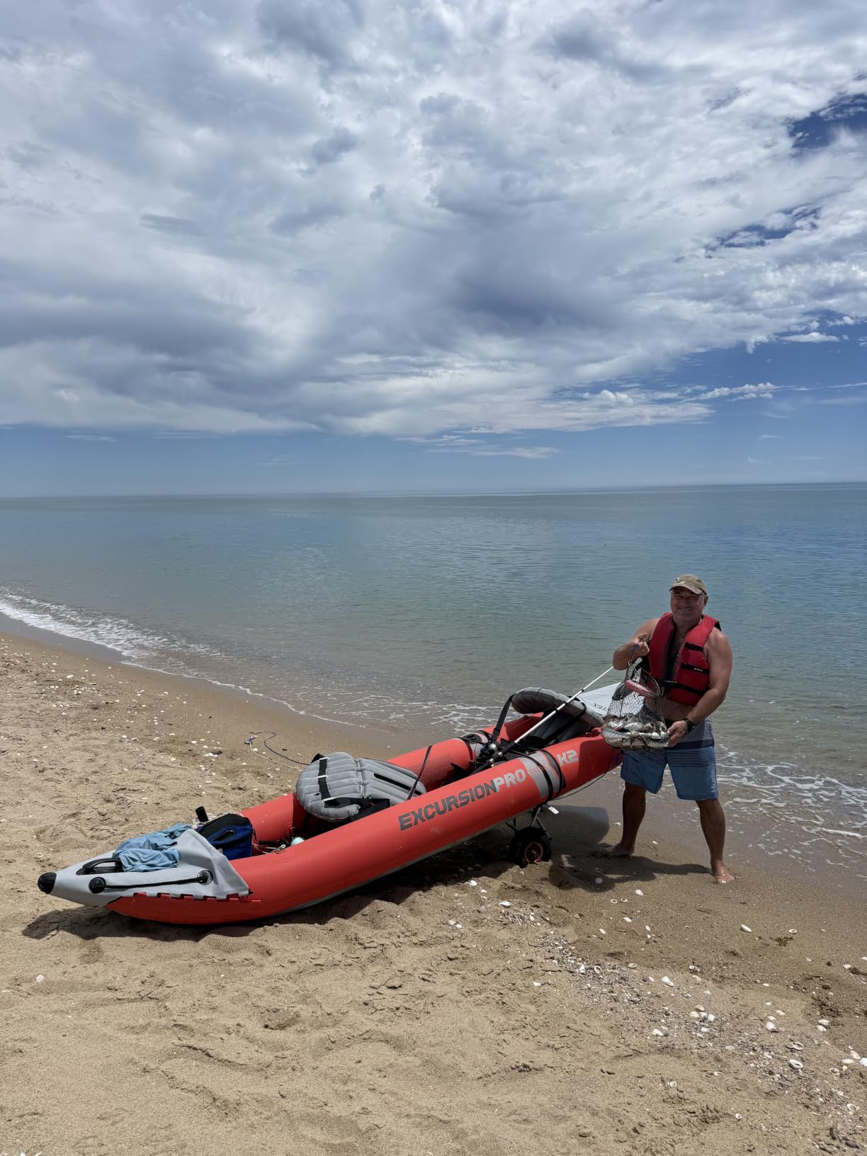 INTEX 68309EP Excursion Pro K2 Inflatable Kayak Set: Includes Deluxe 86in Kayak Paddles and High-Output Pump - SuperTough PVC - Adjustable Bucket Seat - 2-Person - 400lb Weight Capacity customer photo 1