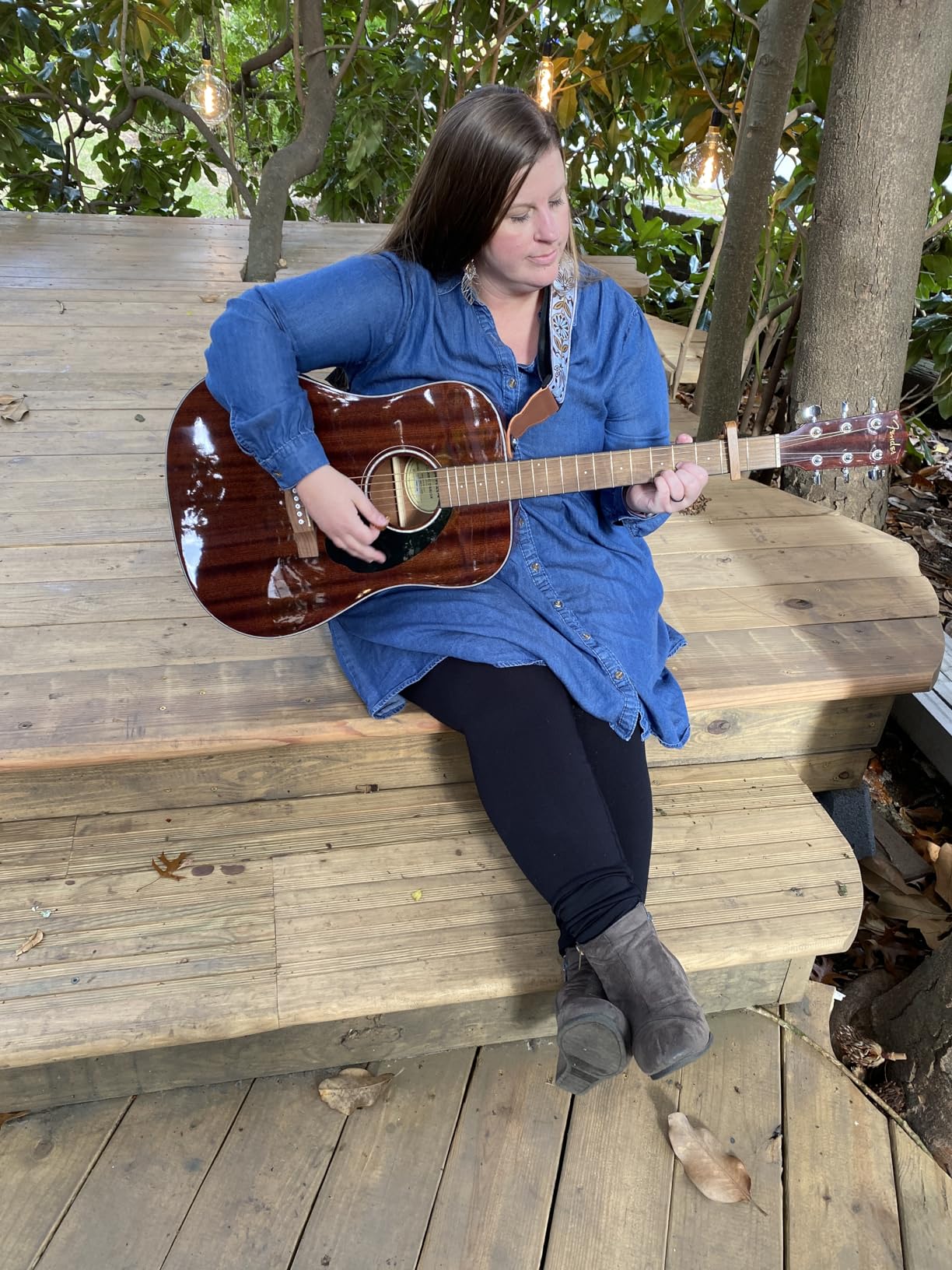 Fender CD-60S All-Mahogany Dreadnought Acoustic Guitar with 2-Year Warranty customer photo 1