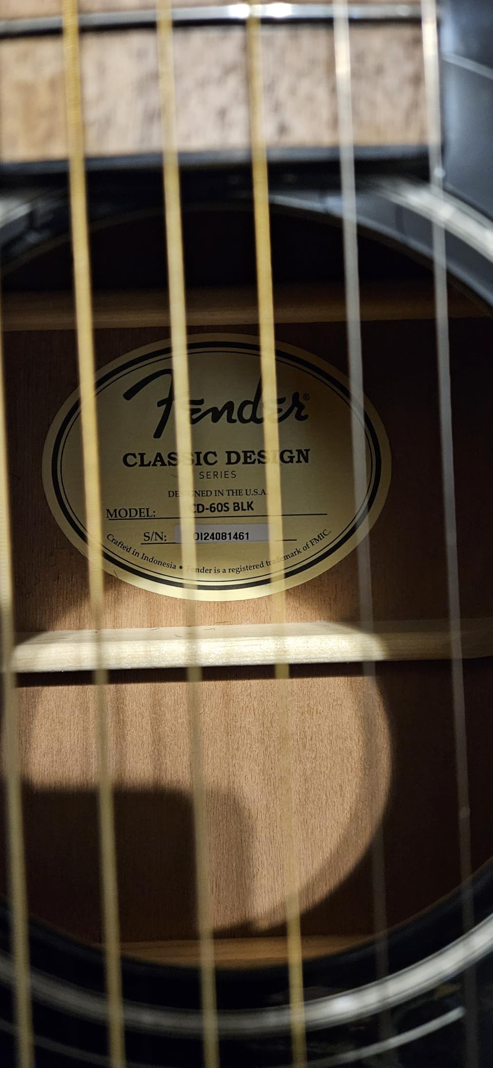 Fender CD-60S All-Mahogany Dreadnought Acoustic Guitar with 2-Year Warranty customer photo 2