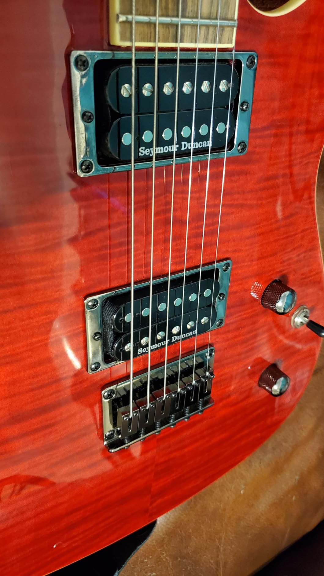 Fender Custom Telecaster FMT HH Electric Guitar, Features Seymour Duncan '59/Pearly Gates Humbuckers with Coil Tap, Black Cherry Burst customer photo 2