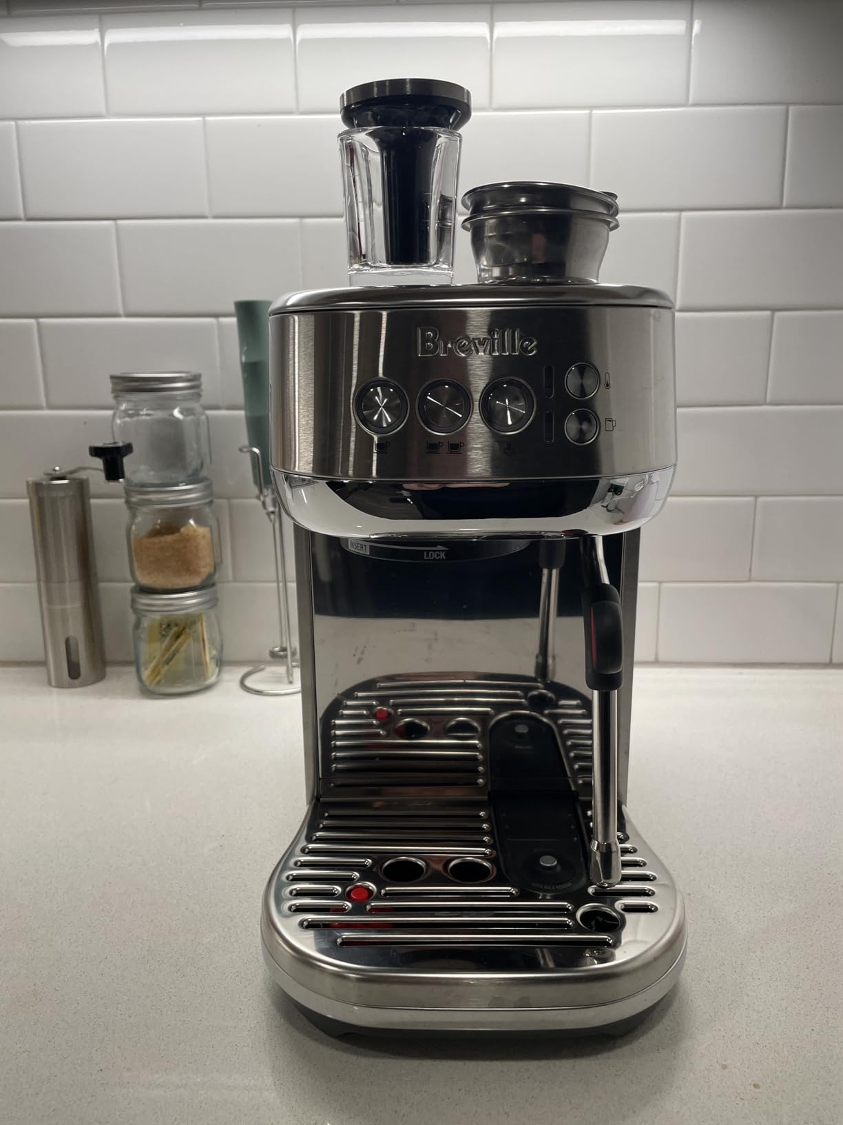 Breville BES500BSS Bambino Plus Espresso Machine, Brushed Stainless Steel customer photo 1