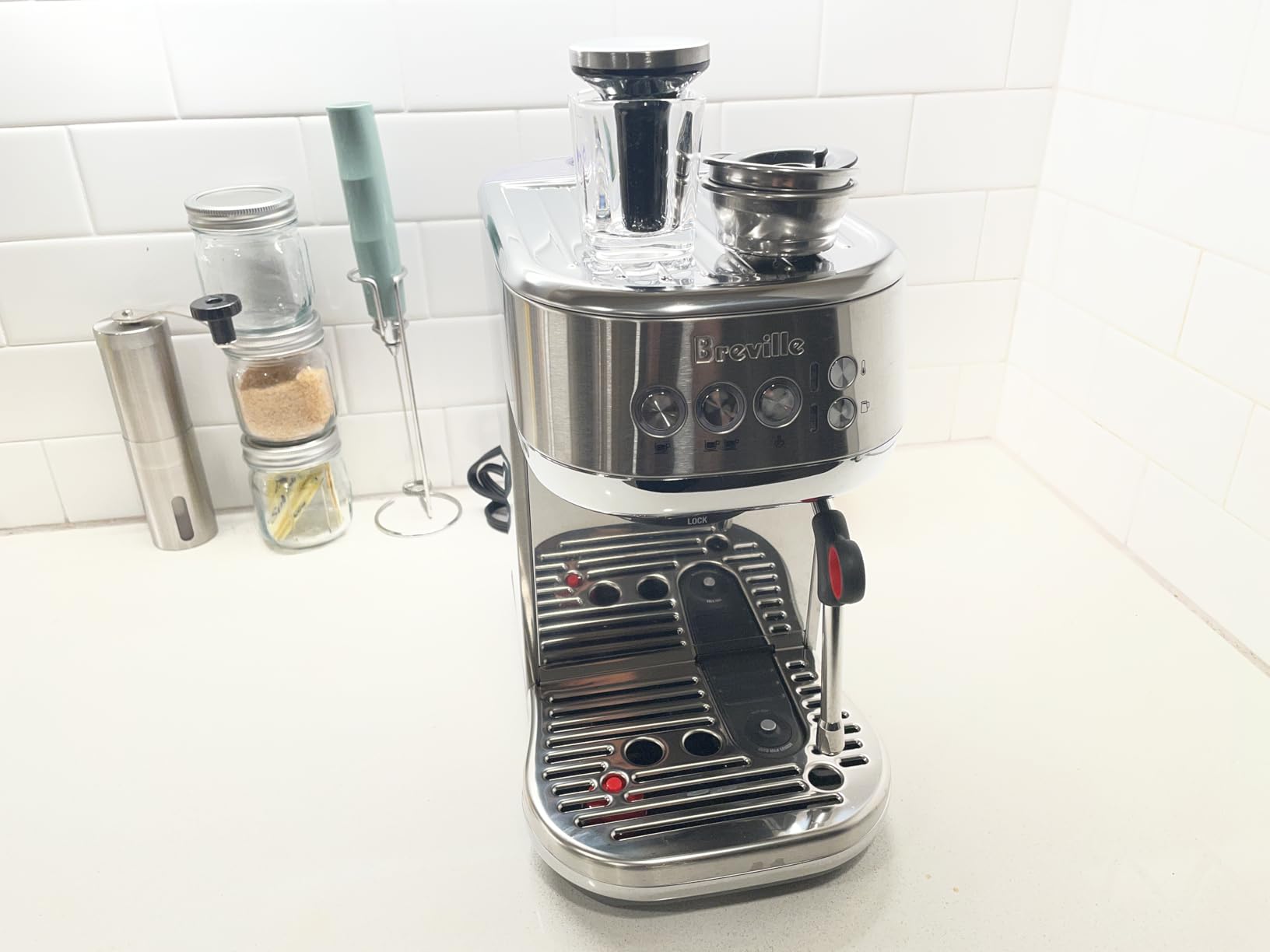 Breville BES500BSS Bambino Plus Espresso Machine, Brushed Stainless Steel customer photo 2