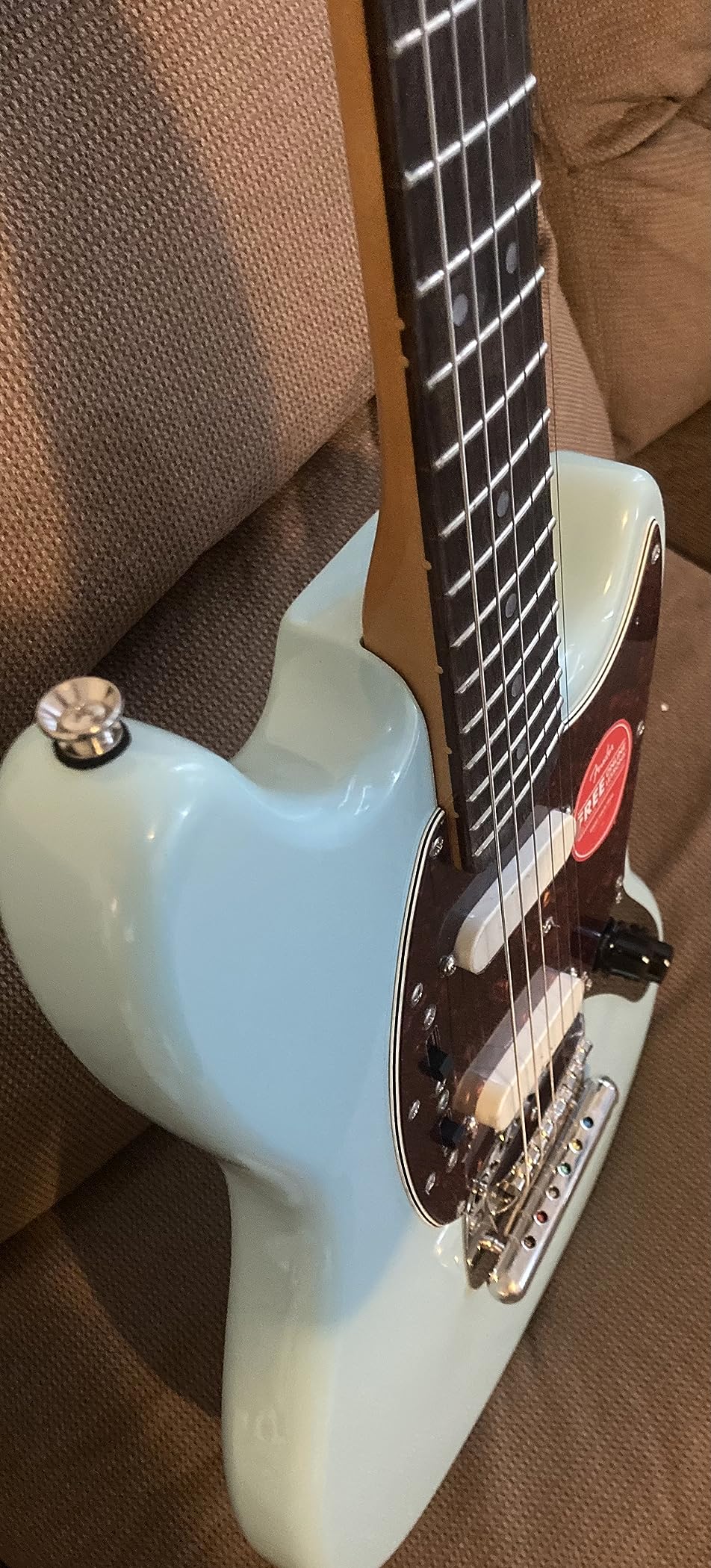 Squier Classic Vibe 60s Mustang Electric Guitar, with 2-Year Warranty, Sonic Blue, Laurel Fingerboard customer photo 1
