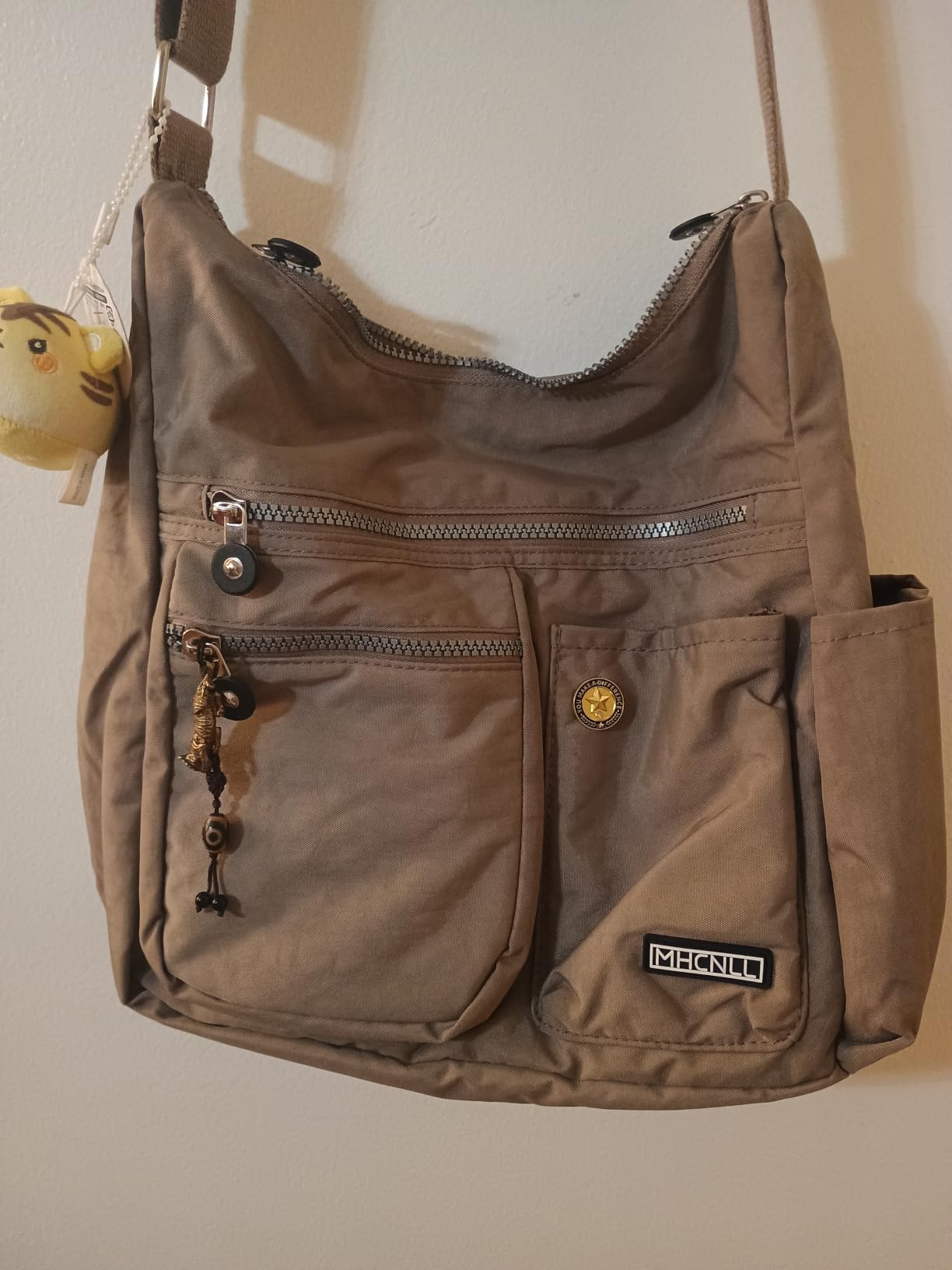MHCNLL Women's Nylon Crossbody Purse, Anti-Theft RFID Lightweight | Water-resistant, padded strap, multi-storage pockets, versatile for commute, travel & daily use customer photo 1