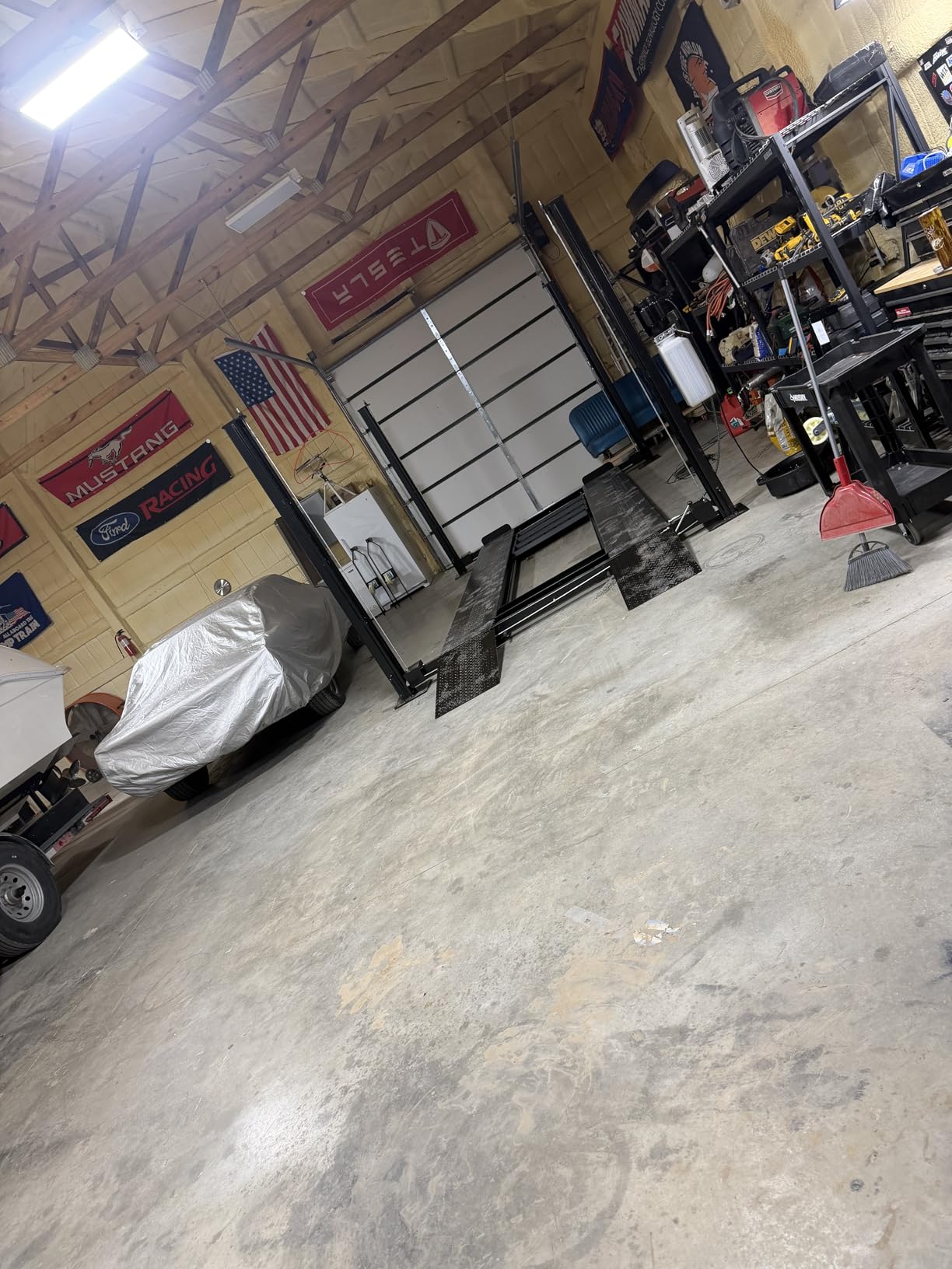 APlusLift 8SXLT 8000LB Extra Tall Long Wide 4-Post Car Lift 3 Year Warranty customer photo 1