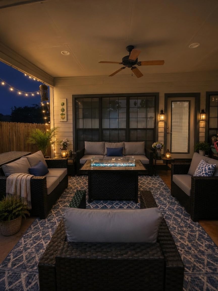 JONATHAN Y Moroccan Geometric Indoor Outdoor Area Rug 8X10 Natural/Black, Ourika Textured Weave for Backyard, Patio, Porch, Easy-Cleaning, High Traffic, Pet-Friendly, Non-Shedding (SMB108D-8) customer photo 1