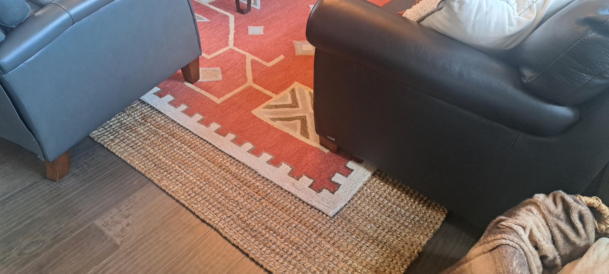 JONATHAN Y Pata Hand Woven Chunky Jute Natural Indoor Area Rug, 4x6, Bohemian, Rustic, Cottage, Easy-Cleaning, Non-Shedding (NRF102A-4) customer photo 1
