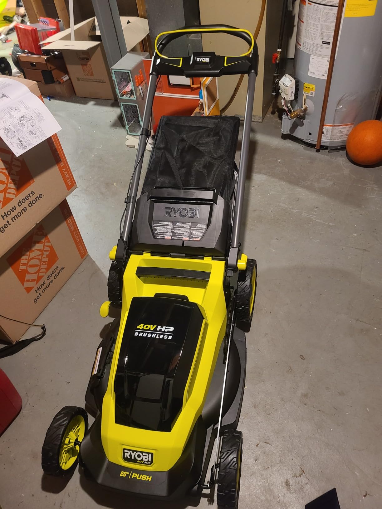 Ryobi Cordless Push Lawn Mower 20 in. 40-Volt with Whisper-Quiet Design customer photo 1