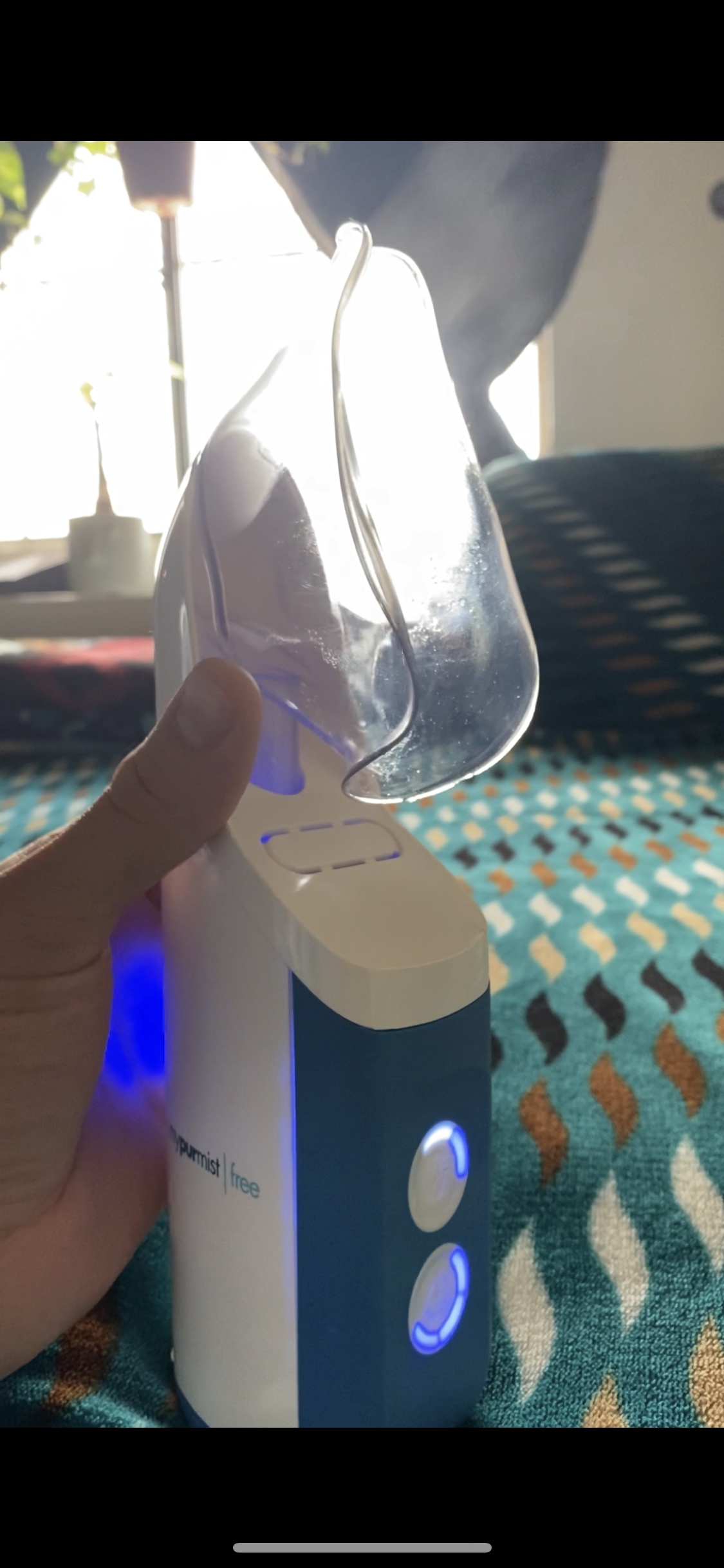 Mypurmist Free Cordless Steam & Sinus Inhaler Essential Kit | Cordless steam inhaler for sinus comfort, congestion support, cold season use, and vocal steamer for singers. customer photo 1