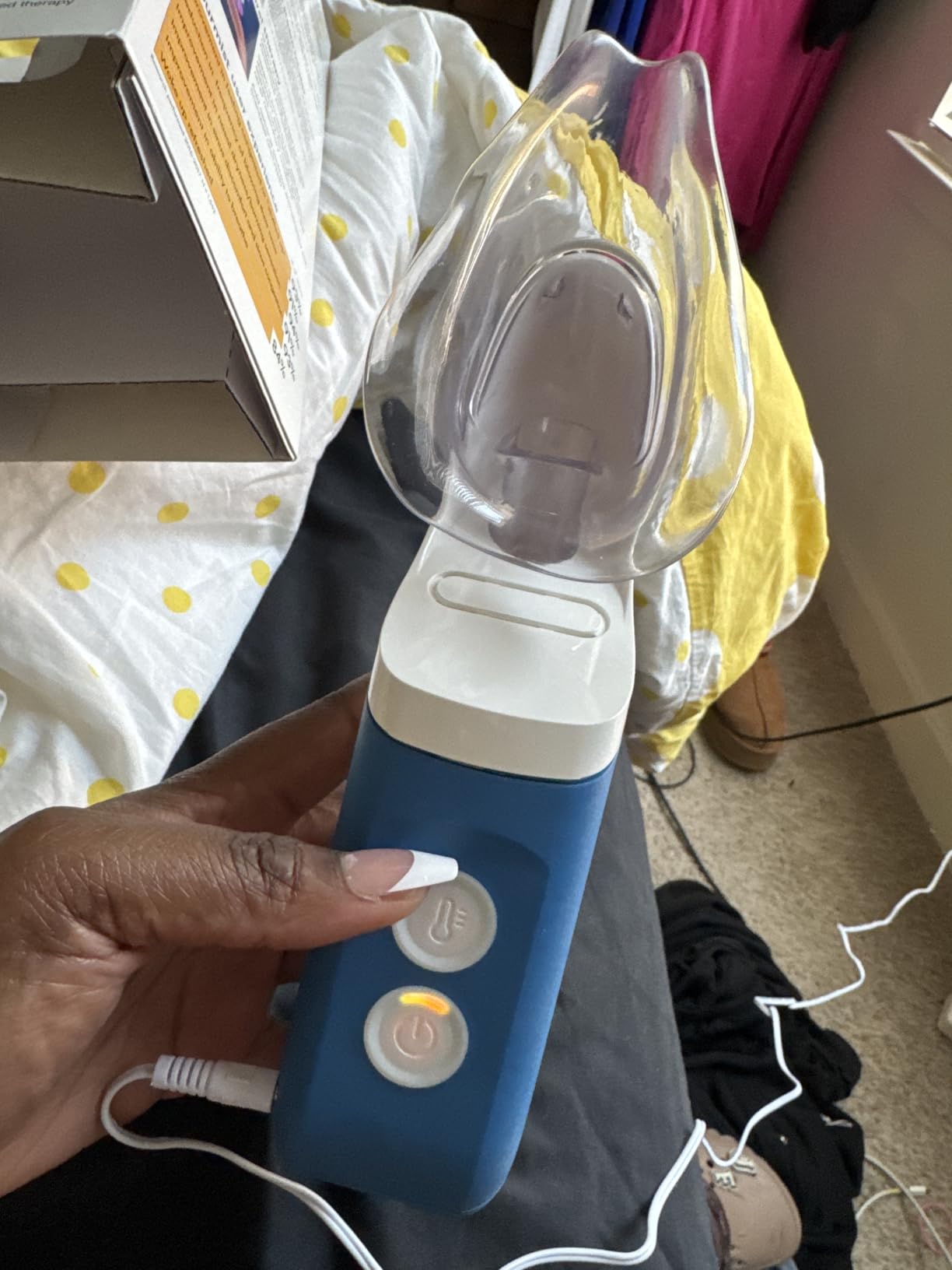Mypurmist Free Cordless Steam & Sinus Inhaler Essential Kit | Cordless steam inhaler for sinus comfort, congestion support, cold season use, and vocal steamer for singers. customer photo 2
