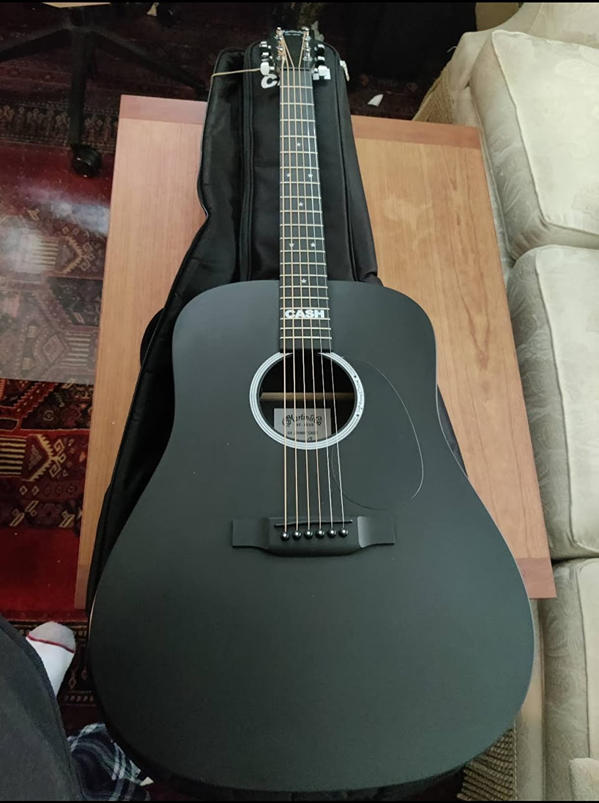 Martin DX Johnny Cash Signature Edition Acoustic-Electric Guitar with Gig Bag customer photo 1