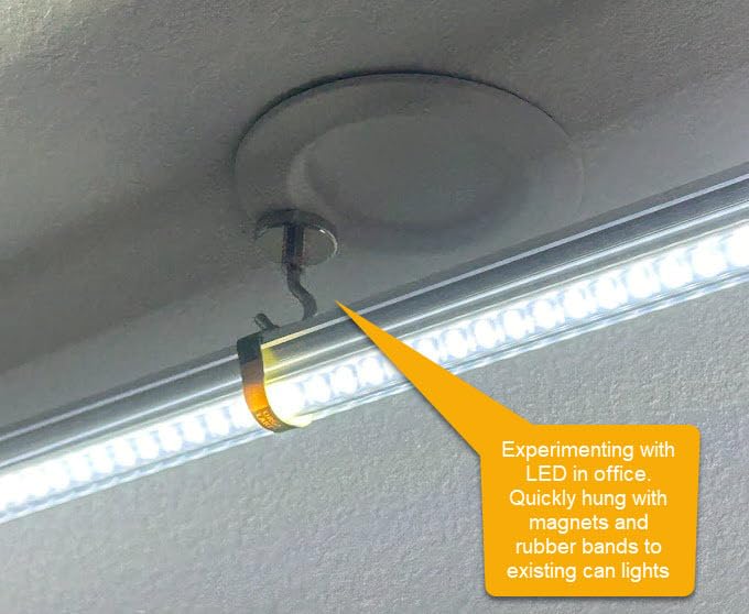 (10-Pack) 8ft LED Shop Light Fixture, 120W 19000LM 6000K, Cold White, V Shape, Clear Cover, High Output, Linkable Shop Lights, T8 LED Tube Lights, LED Shop Lights for Garage 8 Foot with Plug customer photo 1