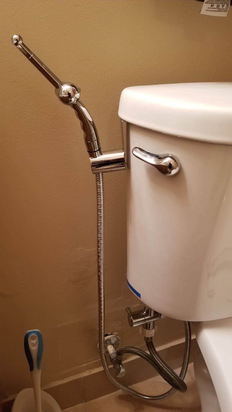 Sparkle Hand Held Bidet. Includes Hybrid T Adapter | Stainless Steel Toilet Hose Sprayer & Precision Knob/w Solid Brass Valve | Toilet Water Sprayer for All Toilets customer photo 1