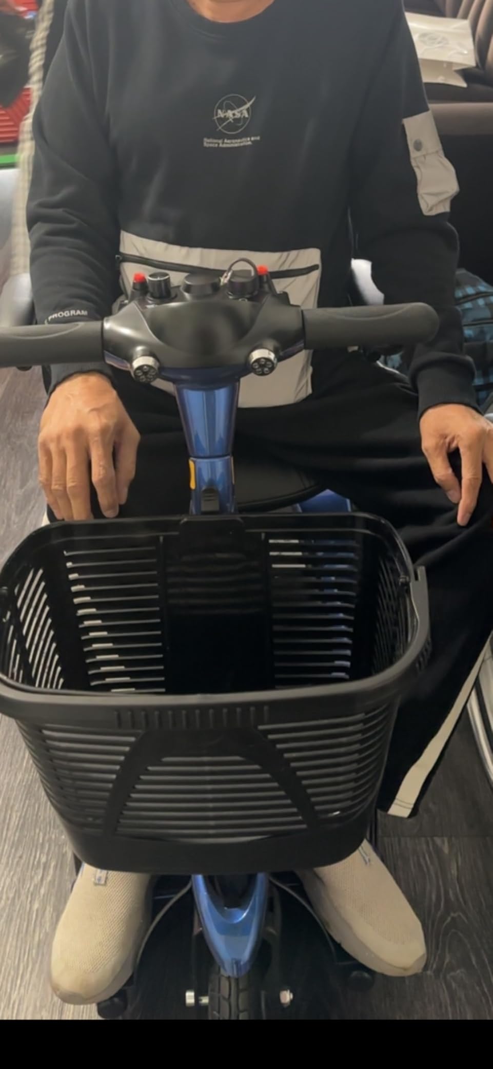 Vive 3 Wheel Mobility Scooter - Electric Powered Mobile Wheelchair Device for Adults - Folding, Collapsible and Compact for Travel - Long Range Power Extended Battery with Charger and Basket Included customer photo 1