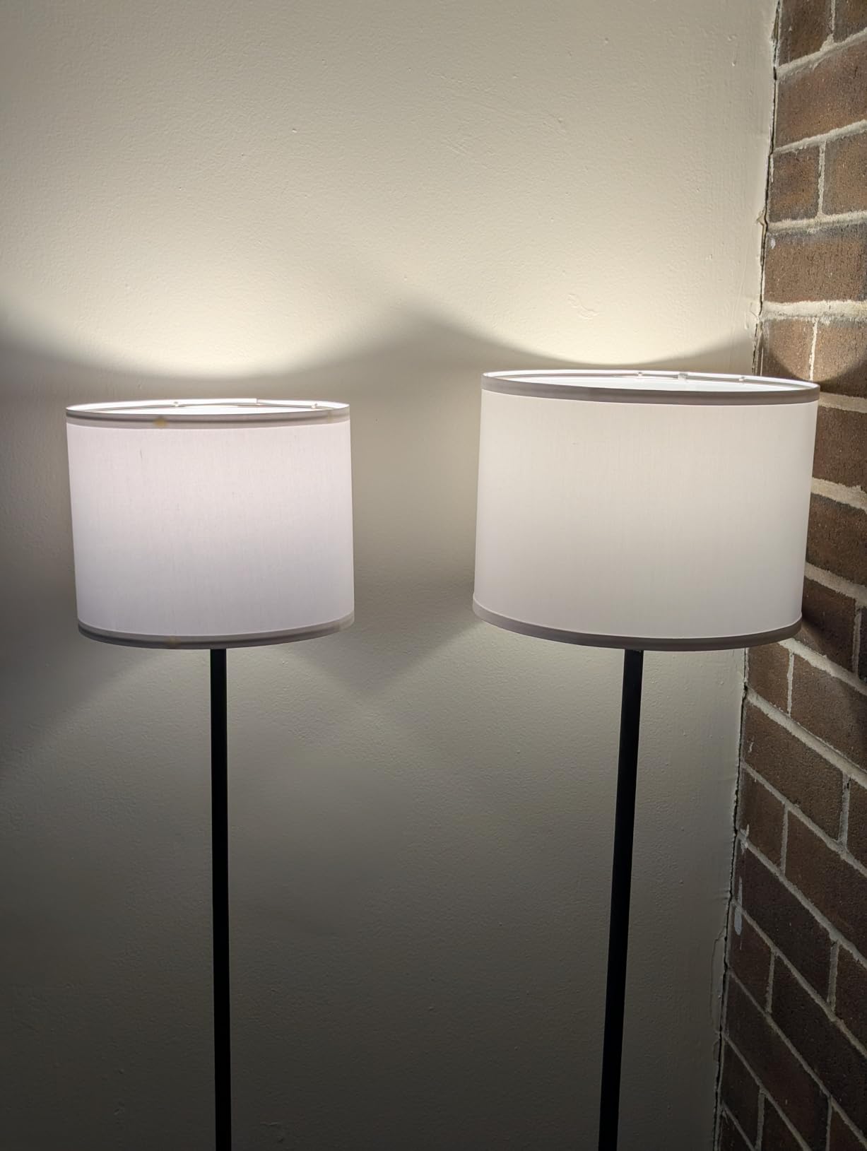 Modern Floor Lamp Simple Design with White Shade & Foot Pedal Switch | 60