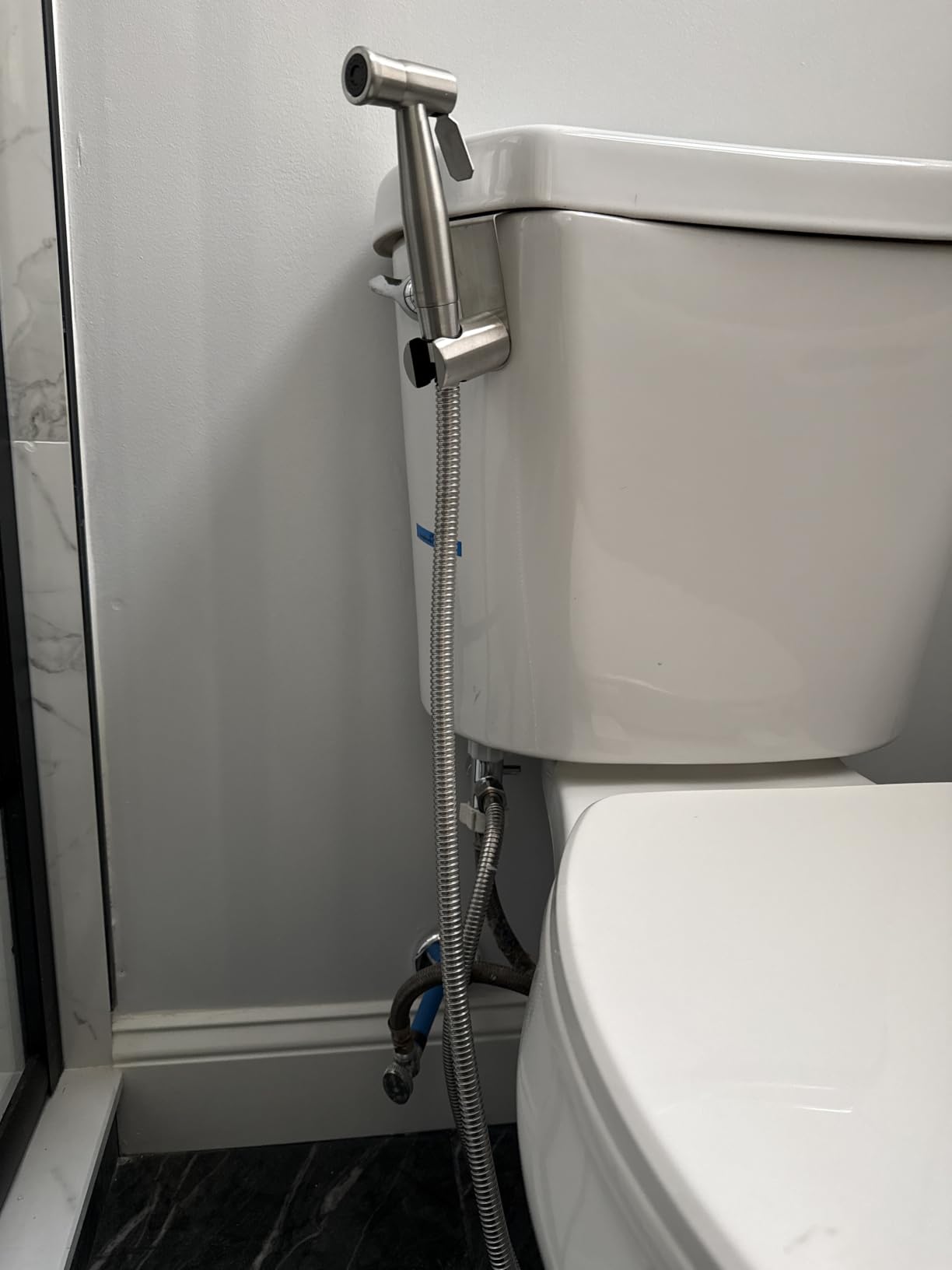 Handheld Bidet Sprayer-Bidet Attachment for Toilet, Premium Stainless Steel | Adjustabel Water Flow, Leak-Free Hose & Brass 7/8