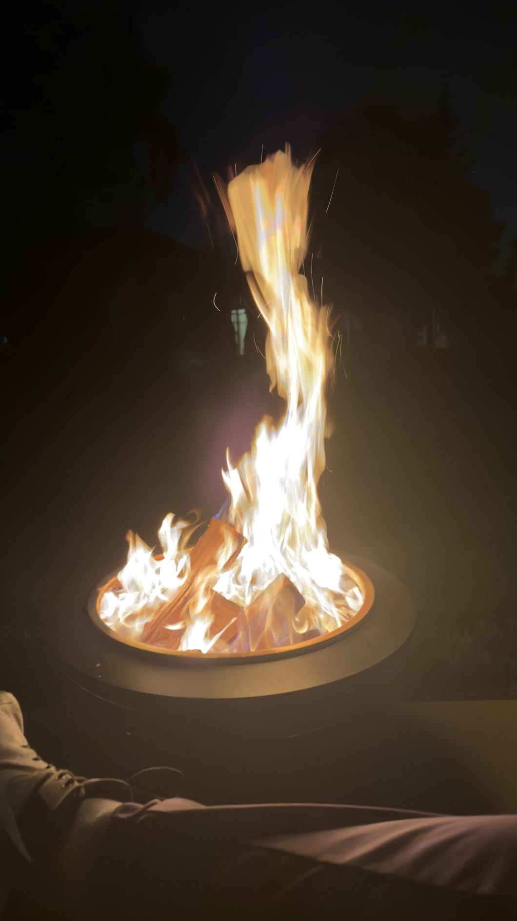 TIKI Patio Smokeless Outdoor Fire Pit, 25-Inch Wood-Burning Bonfire with Removable Ash Pan, Stand, and Weather-Resistant Cover customer photo 2