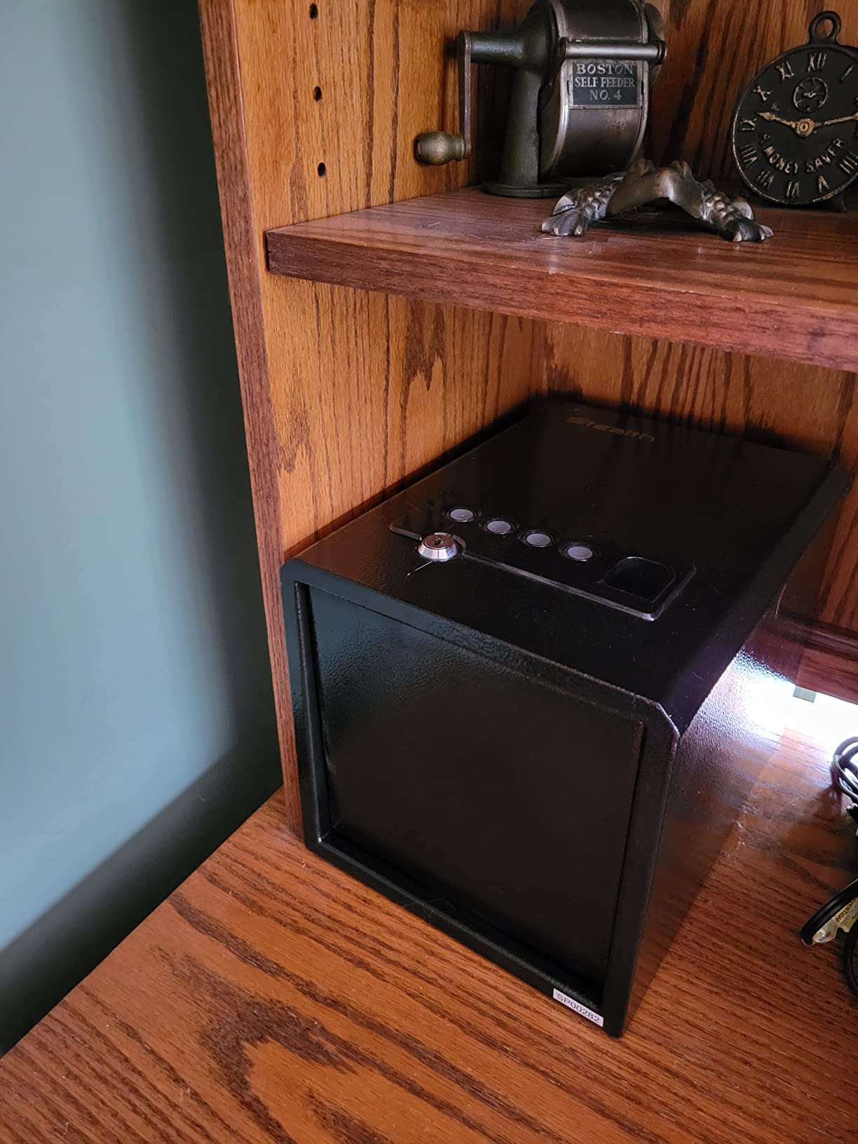 Stealth Biometric Handgun Hanger Safe Quick Access Pistol Security Box CA DOJ Approved customer photo 1