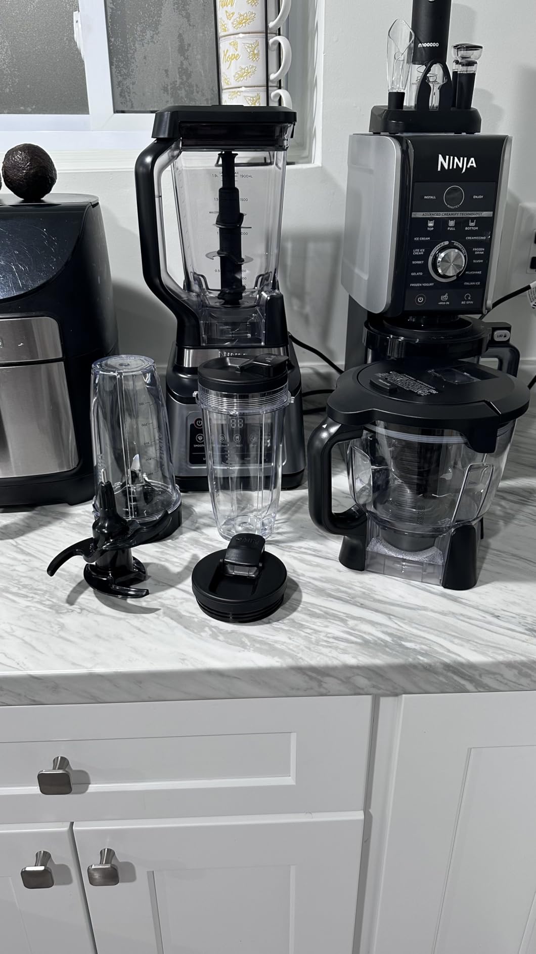 Ninja BN801 Professional Plus Kitchen System, 1400 WP, 5 Functions for Smoothies, Chopping, Dough & More with Auto IQ, 72-oz. Blender Pitcher, 64-oz. Processor Bowl, (2) 24-oz. To-Go Cups, Grey customer photo 1