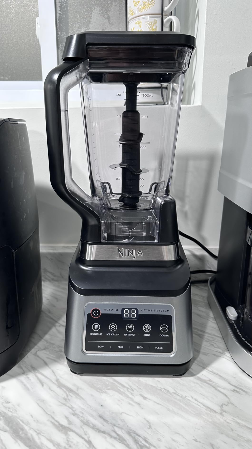 Ninja BN801 Professional Plus Kitchen System, 1400 WP, 5 Functions for Smoothies, Chopping, Dough & More with Auto IQ, 72-oz. Blender Pitcher, 64-oz. Processor Bowl, (2) 24-oz. To-Go Cups, Grey customer photo 2
