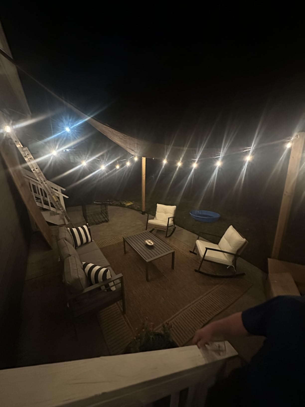 Nuloom Asha Light Brown/Ivory, 8' x 10', Casual, Striped Border, Soft and Cozy, High Traffic, Easy Clean, Durable Area Rug for Indoor/Outdoor Patio, Deck, Porch, Garden, Courtyard customer photo 1
