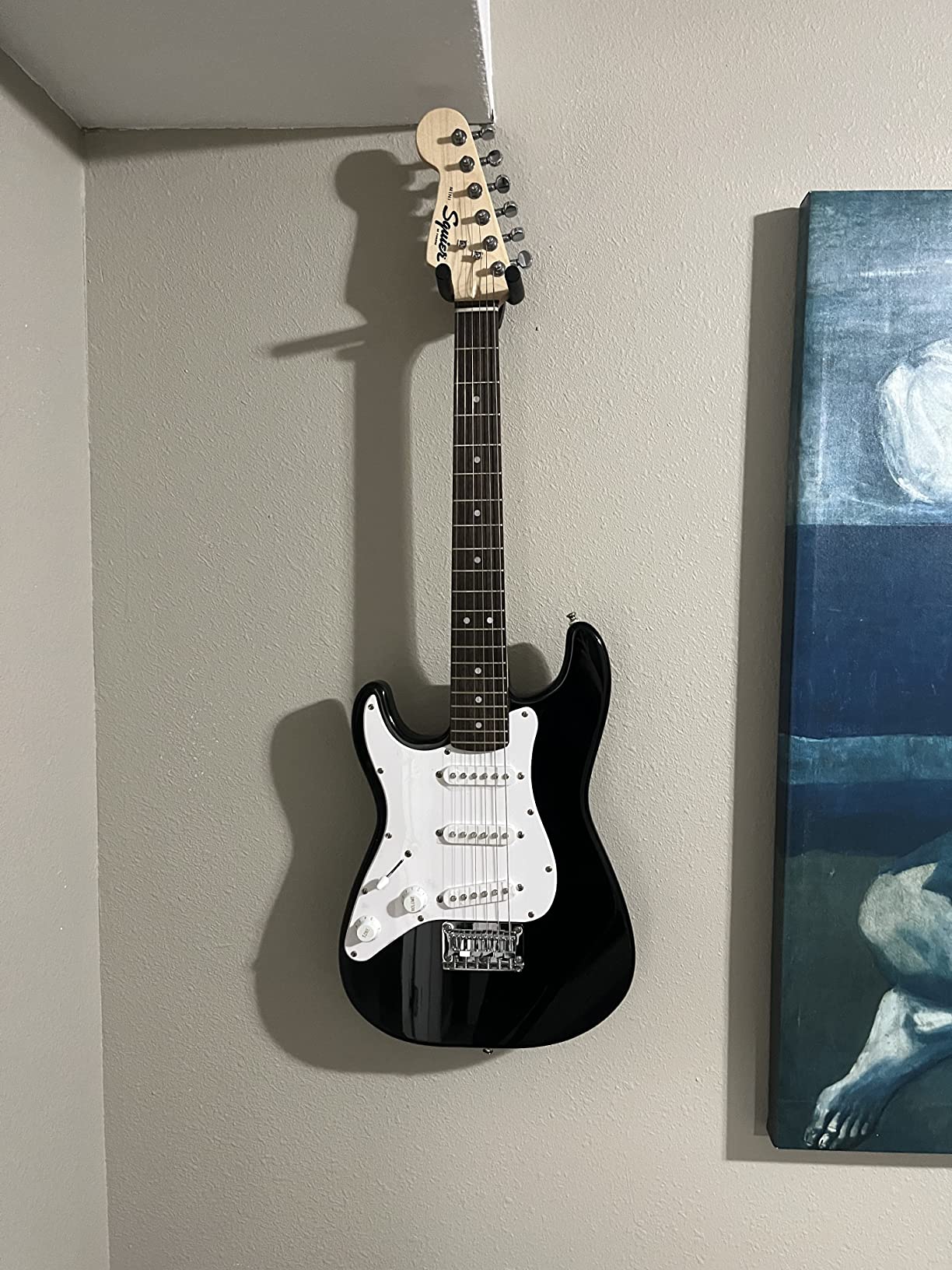 Squier Mini Stratocaster Electric Guitar, with 2-Year Warranty, Black, Laurel Fingerboard, Left-Handed customer photo 2