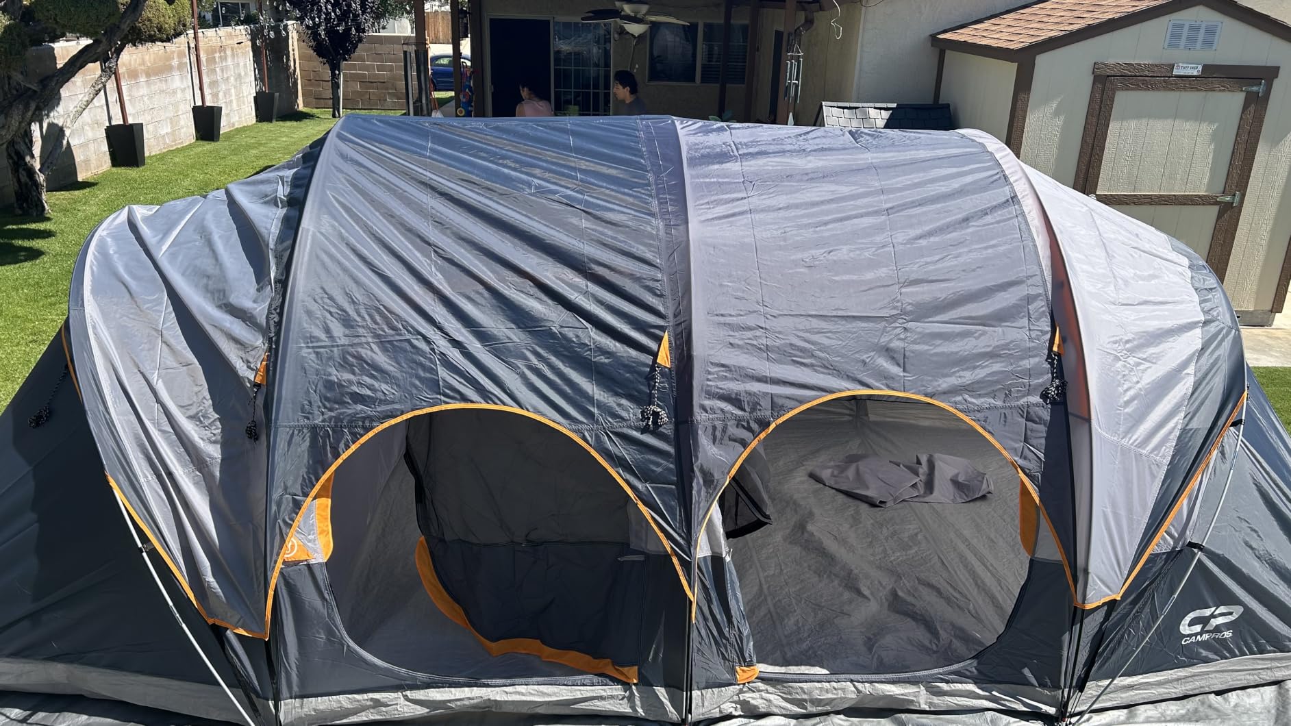 CAMPROS CP Tent 12-Person-Camping-Tents, 3 Room Family Tents, Waterproof Windproof Family Tent customer photo 2