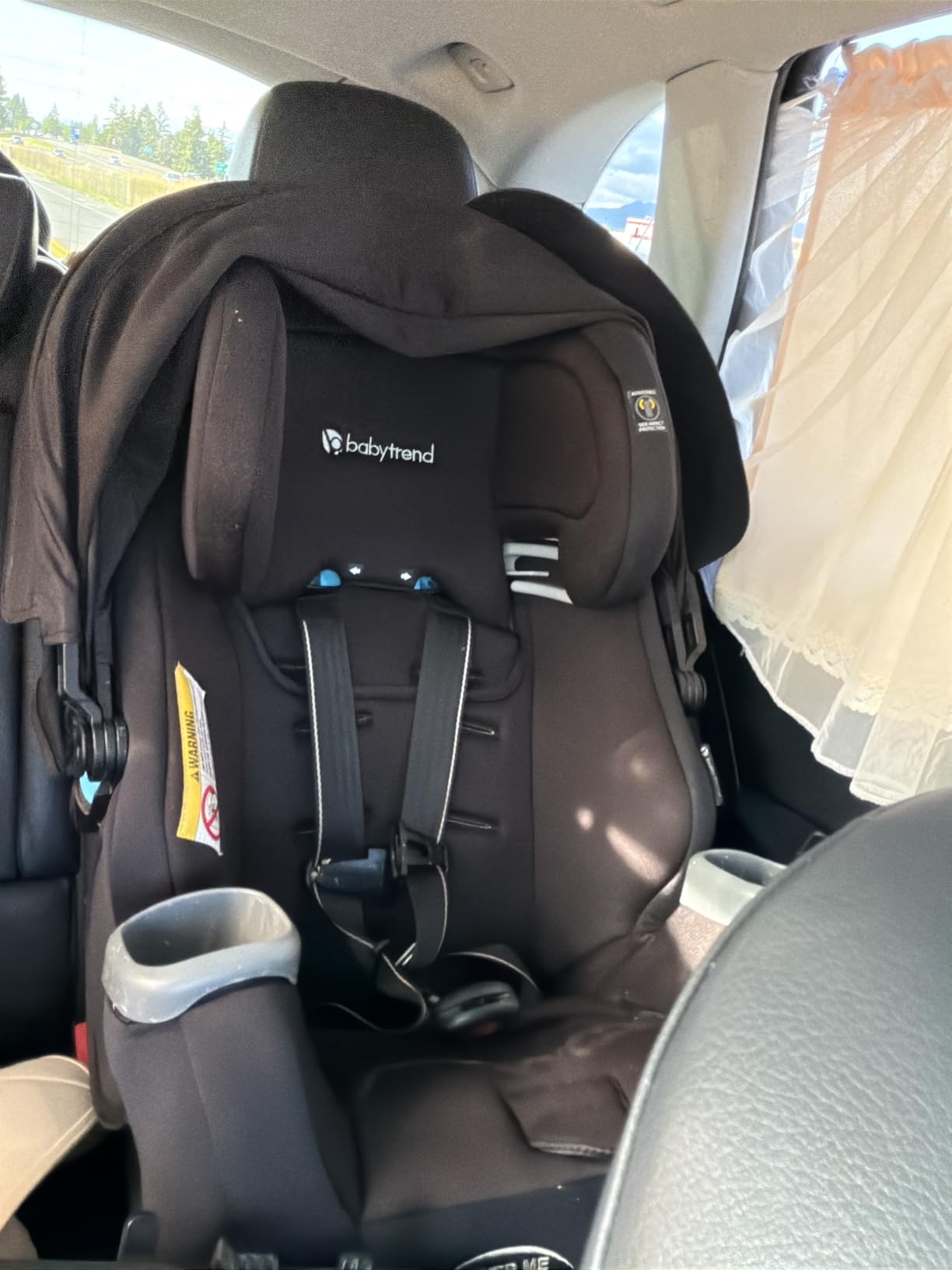 Baby Trend Cover Me 4-in-1 Convertible Car Seat, Vespa - Built-in Canopy, 4-Stage Growth System, Plush Comfort Padding, Multi-Position Recline customer photo 1