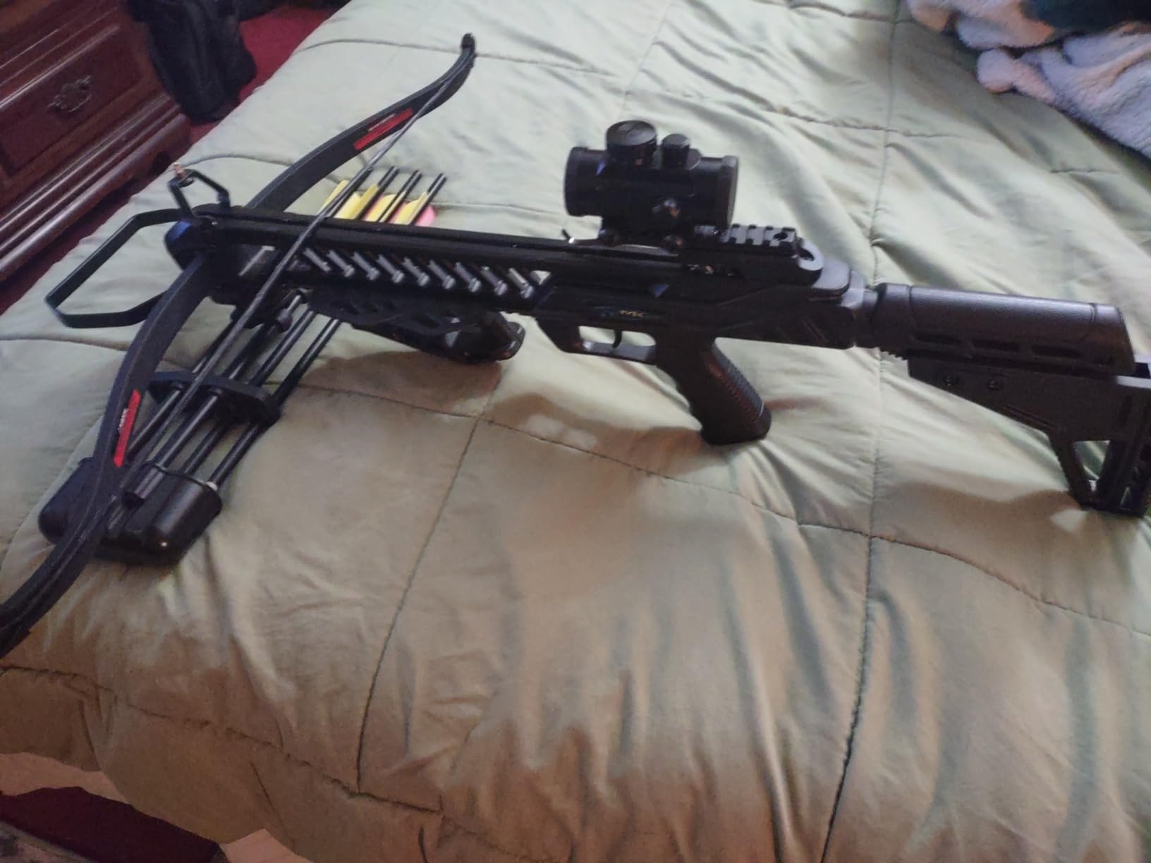 Avalanche Hellhound Recurve Crossbow | Scope, Bolts, Cocking Rope, Quiver Included | 175-Lb Draw Weight | 255 Fps With 16