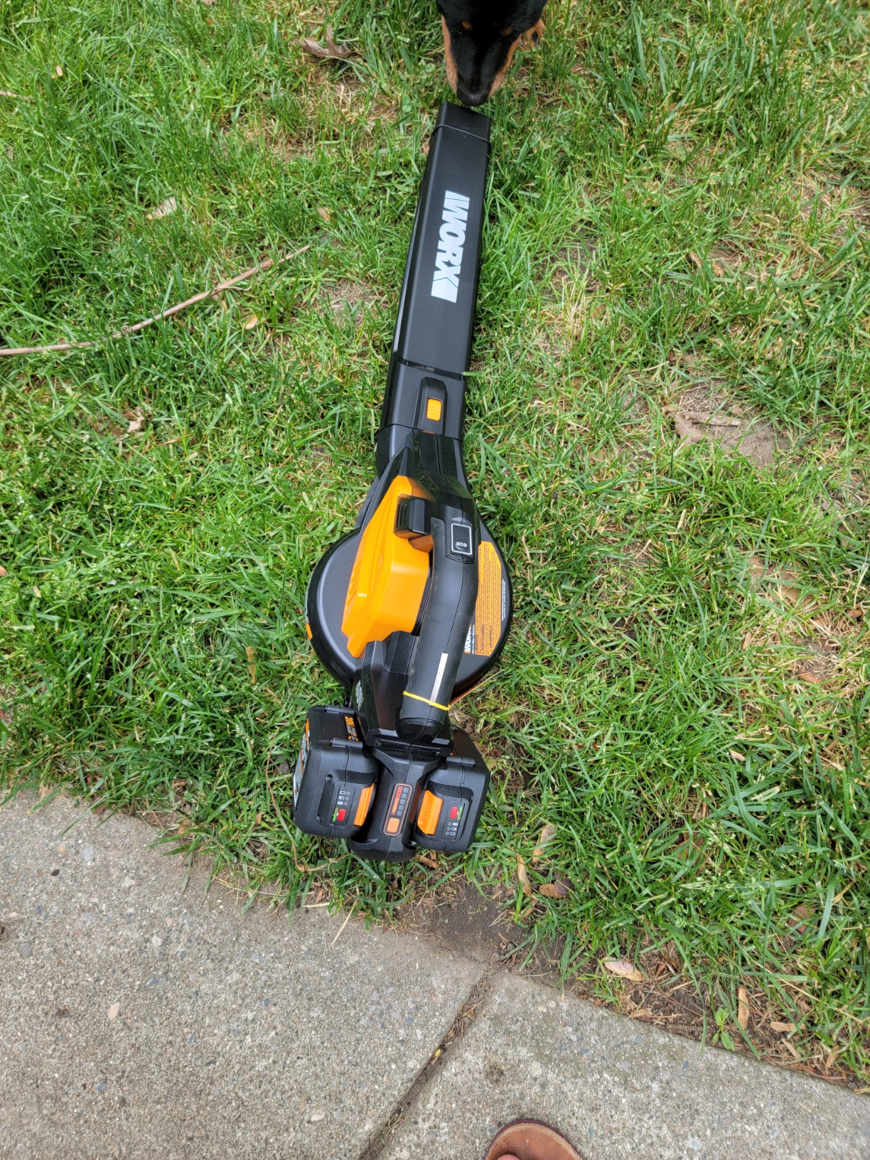 WORX 40V 3-in-1 Cordless Leaf Blower/Leaf Vacuum/Leaf Mulcher, WG583 | Brushless Power, 210MPH Air Speed, Dual-Speed Control, 2 x 4.0Ah Batteries & 4.0Ah Charger Included, PowerShare customer photo 2