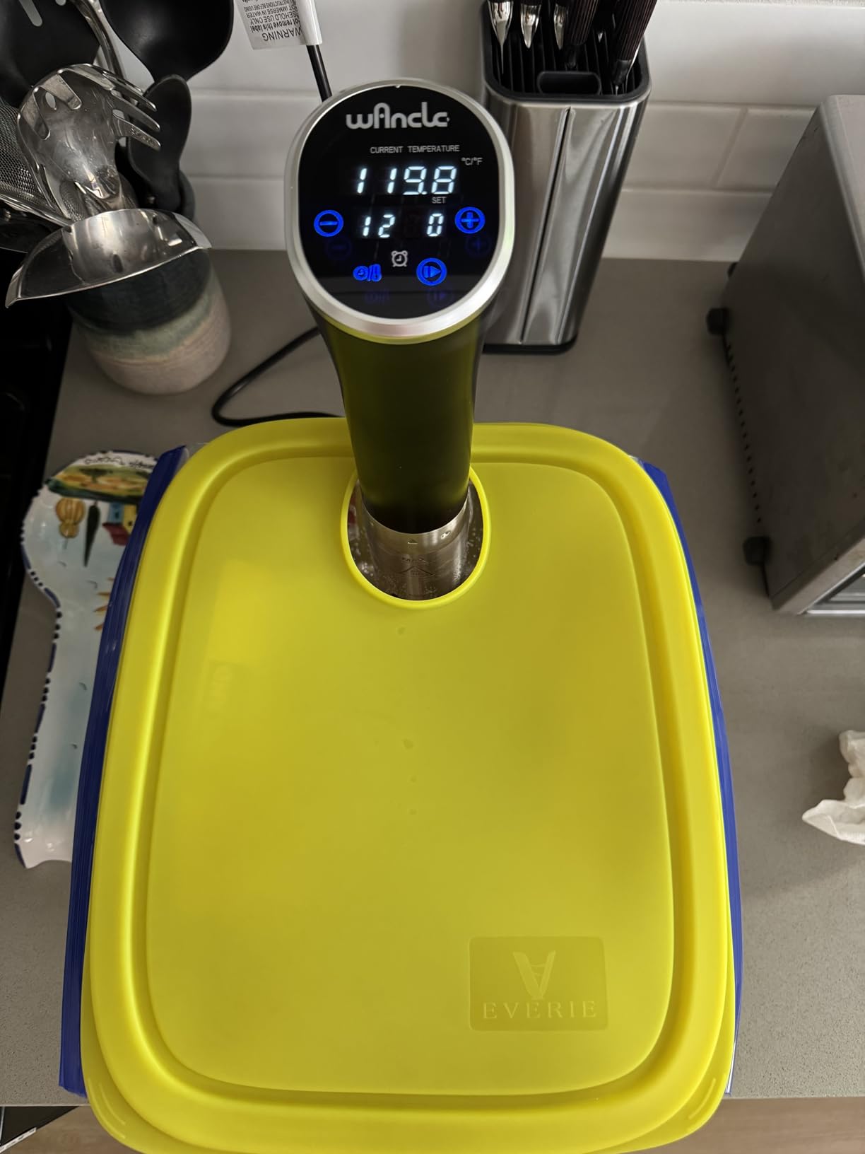 Sous Vide, Wancle Sous Vide Cooker 1100W IPX7 Waterproof Thermal Immersion Circulator customer photo 1
