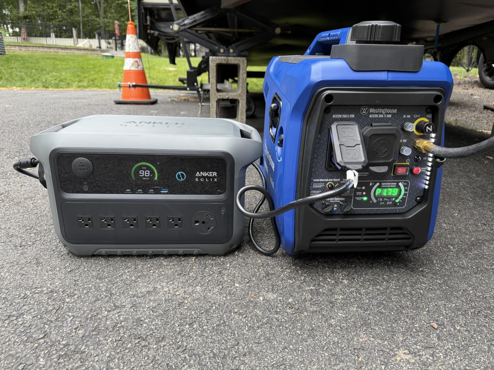 Westinghouse 2800 Peak Watt Super Quiet & Lightweight Portable Inverter Generator, Gas Powered, CO Sensor, Parallel Capable, Long Run Time customer photo 2