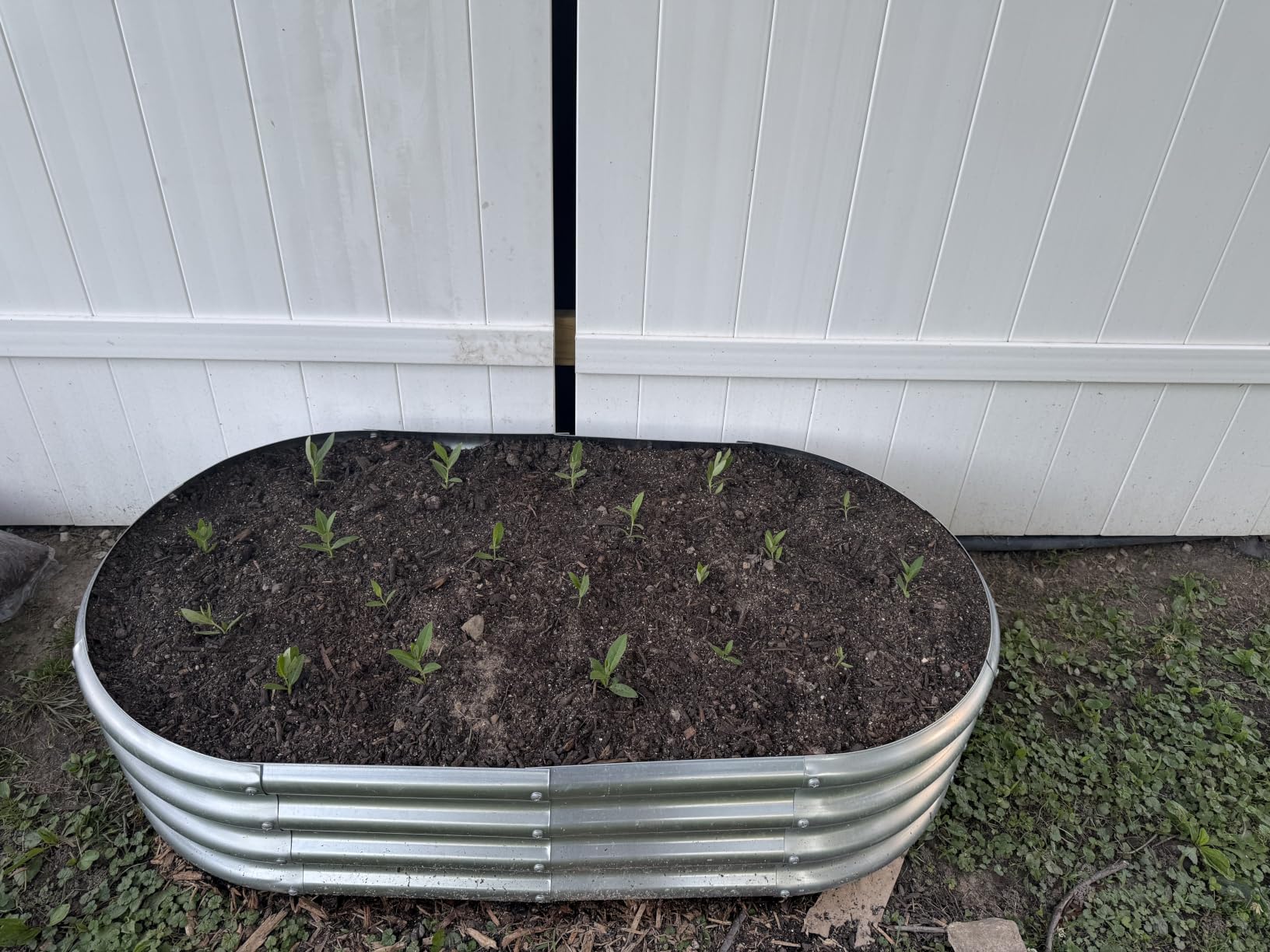 Land Guard Galvanized Raised Garden Bed Kit, Galvanized Planter Garden Boxes Outdoor, Oval Large Metal Raised Garden Beds for Vegetables customer photo 1
