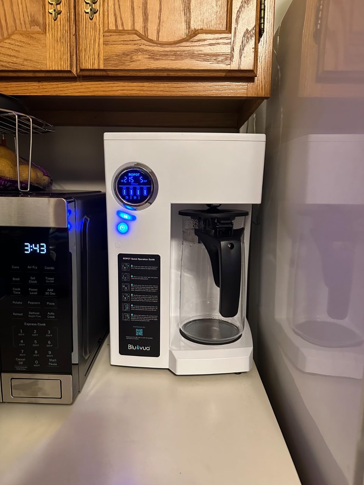 Bluevua RO100ROPOT Countertop Reverse Osmosis Water Filter System | Portable RO Filtration with Remineralization, No Installation, WQA & NSF Certified customer photo 1