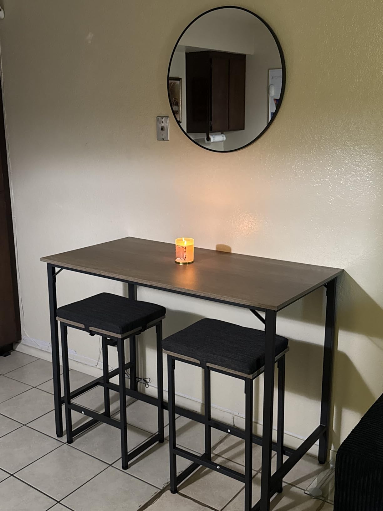 Yaheetech 3 Piece Dining Table Set, 47.5