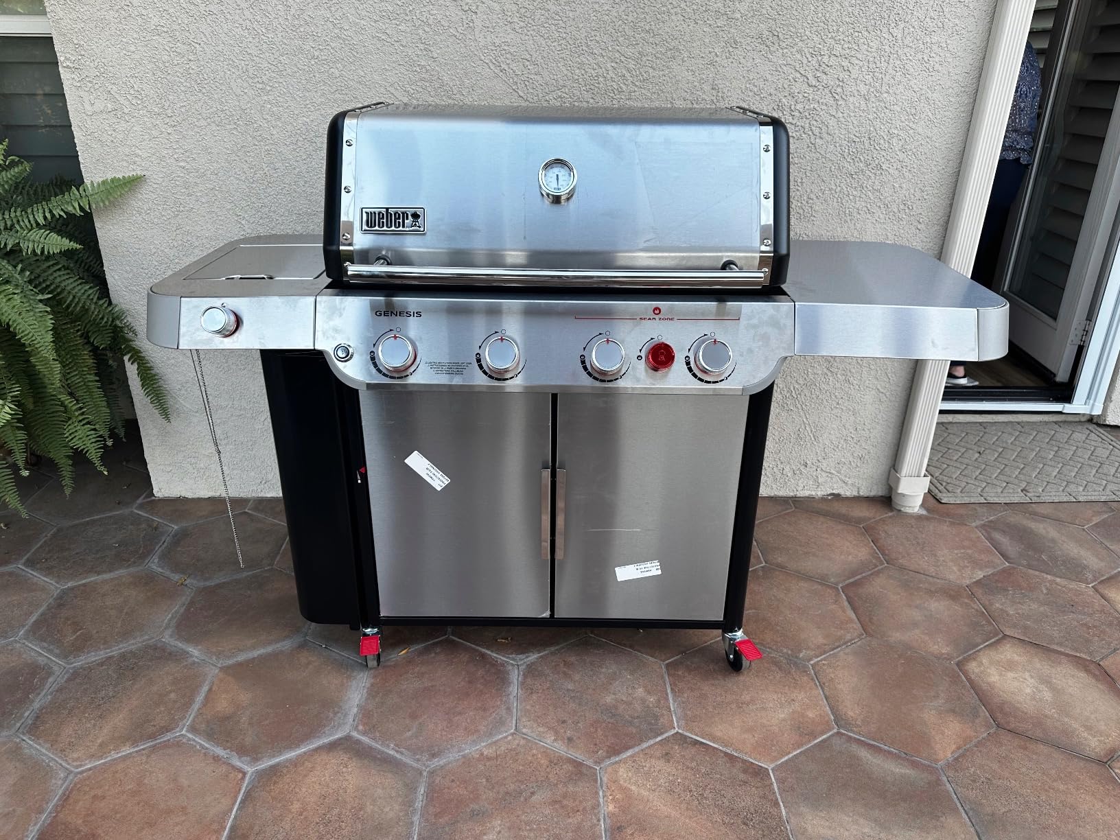 Genesis S-435 Liquid Propane Gas Grill for Outdoor Cooking, Stainless Steel Finish, 4 Burners and 1 Side Burner - Stainless Steel Cooking Grates, PureBlu Burners & Sear Zone customer photo 1
